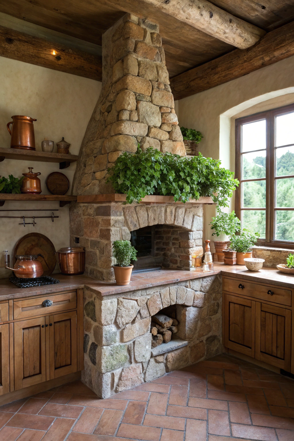 Chimney Ideas for a Cozy Culinary Corner