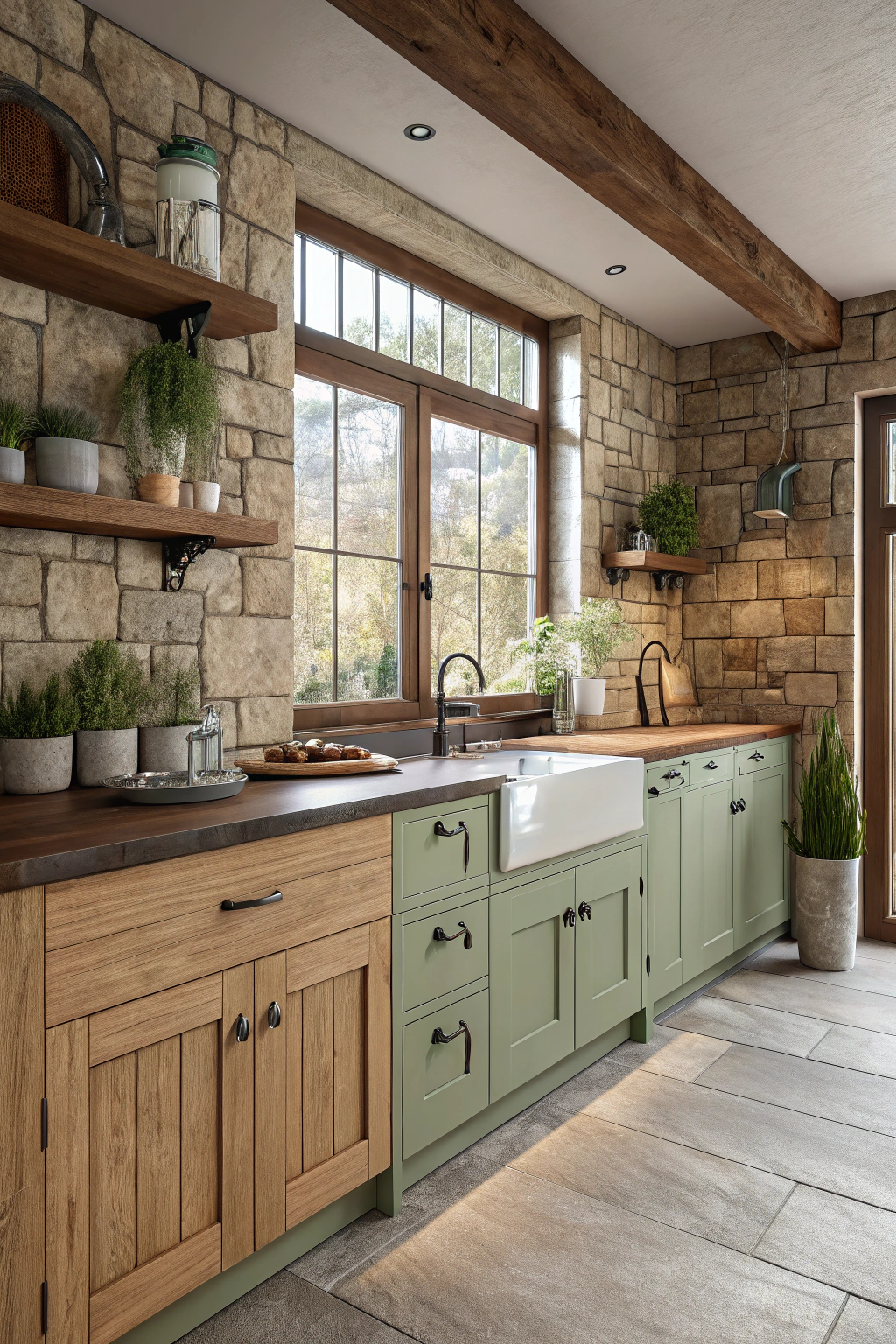 Cottage Cabinets with a Twist