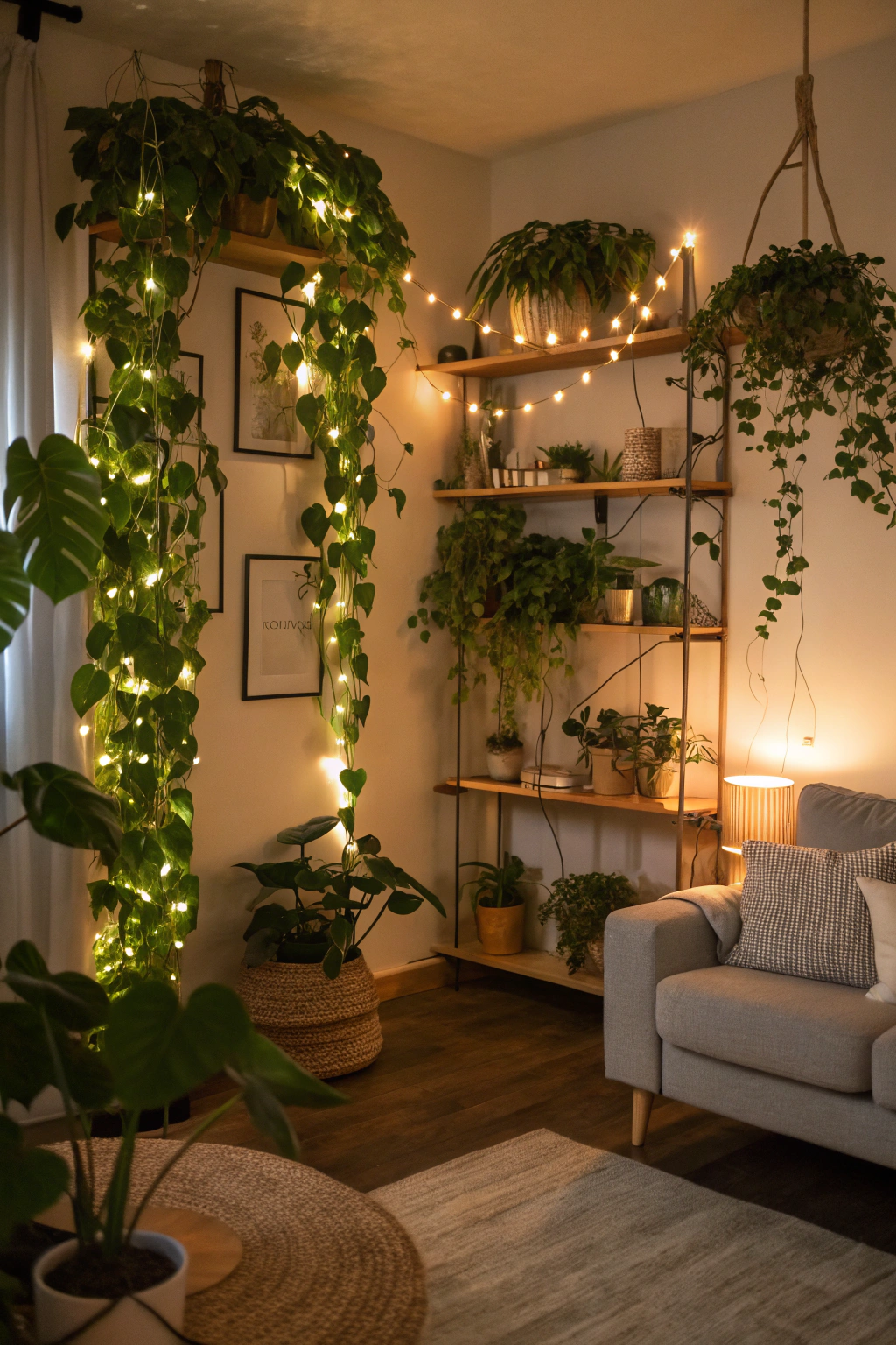 Whimsical Lighting and Plant Combinations