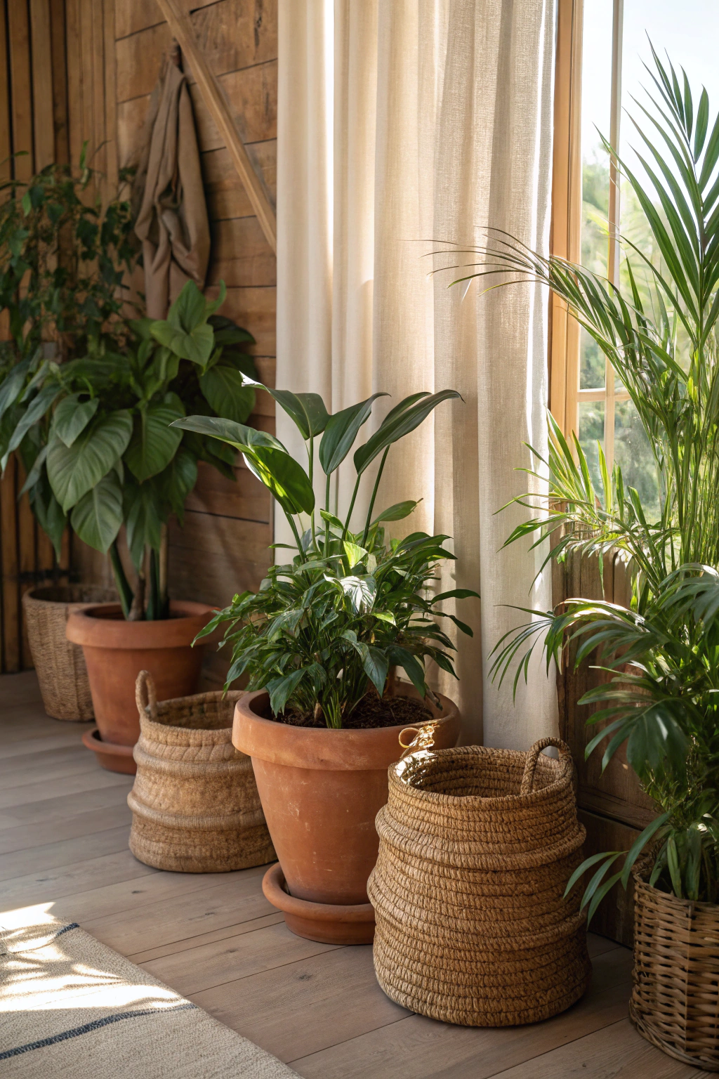 Earth Tone Accents with Greenery