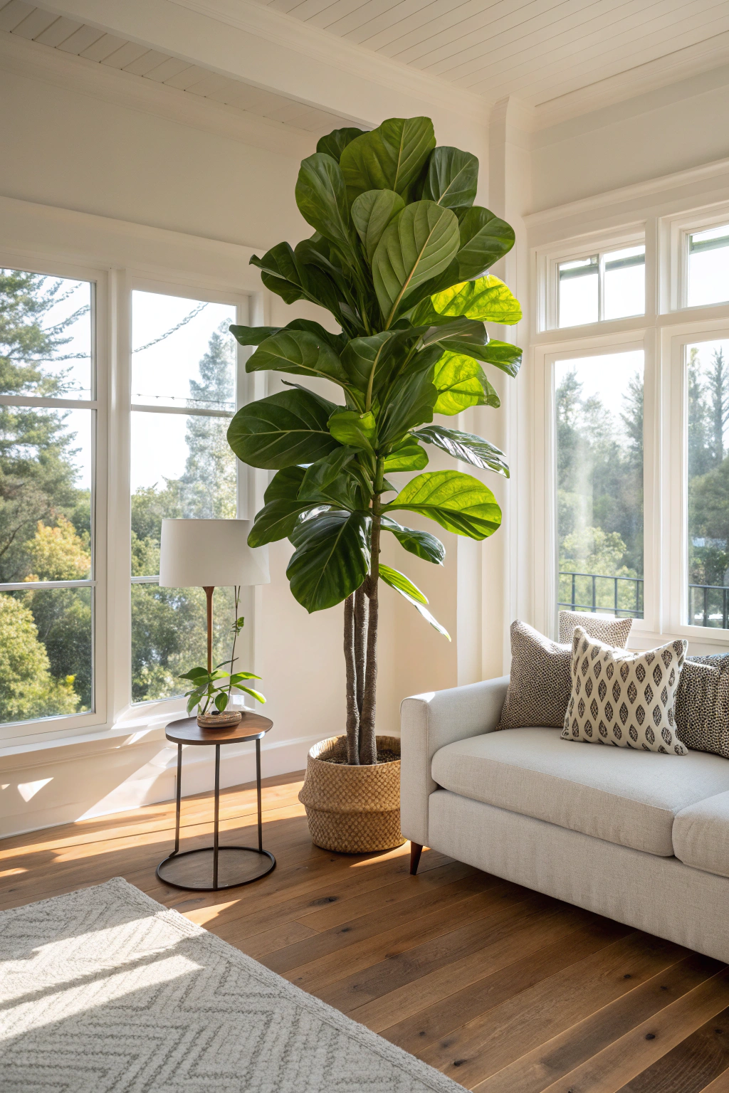 Creating a Focal Point with Large Indoor Plants