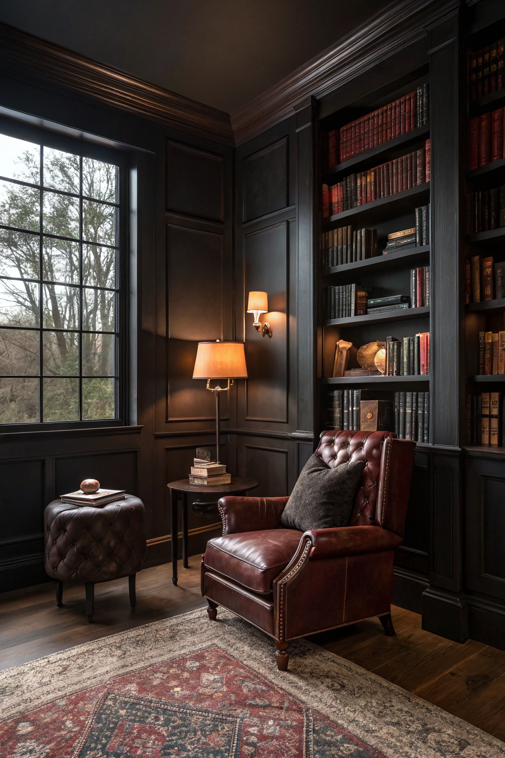 Dark and Cozy Reading Corners