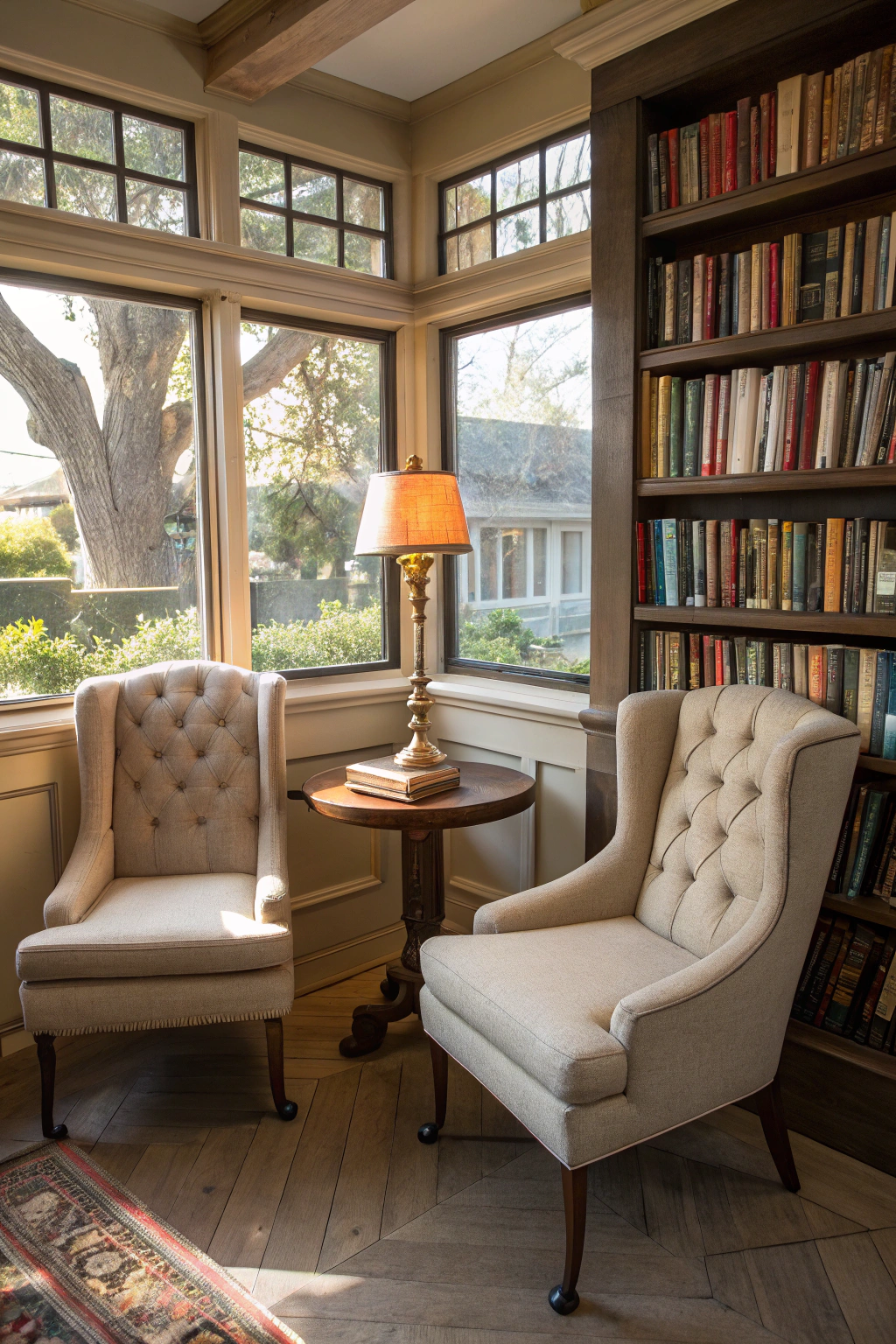 Snug Reading Corners with Two Chairs