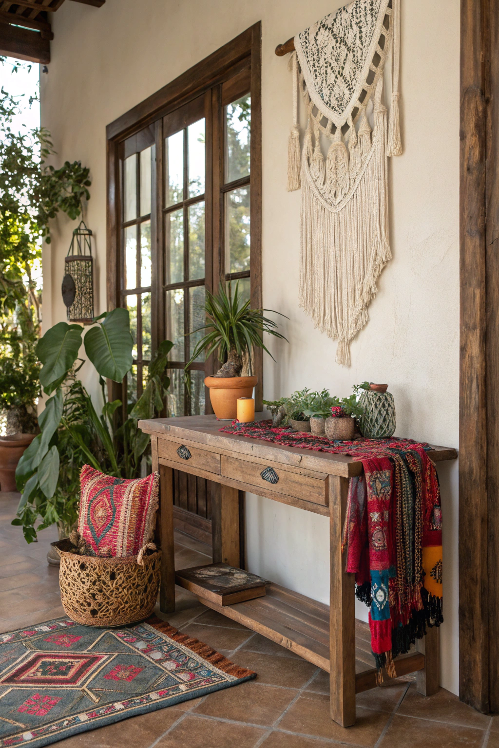 Crafting a Boho Vibe with Natural Wood Tables