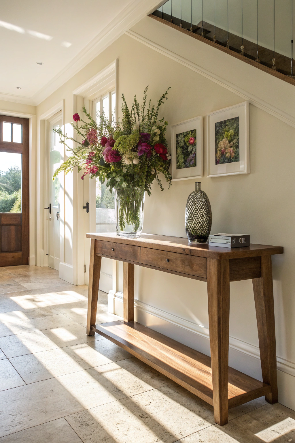 Foyer Table Vases: Adding a Floral Touch