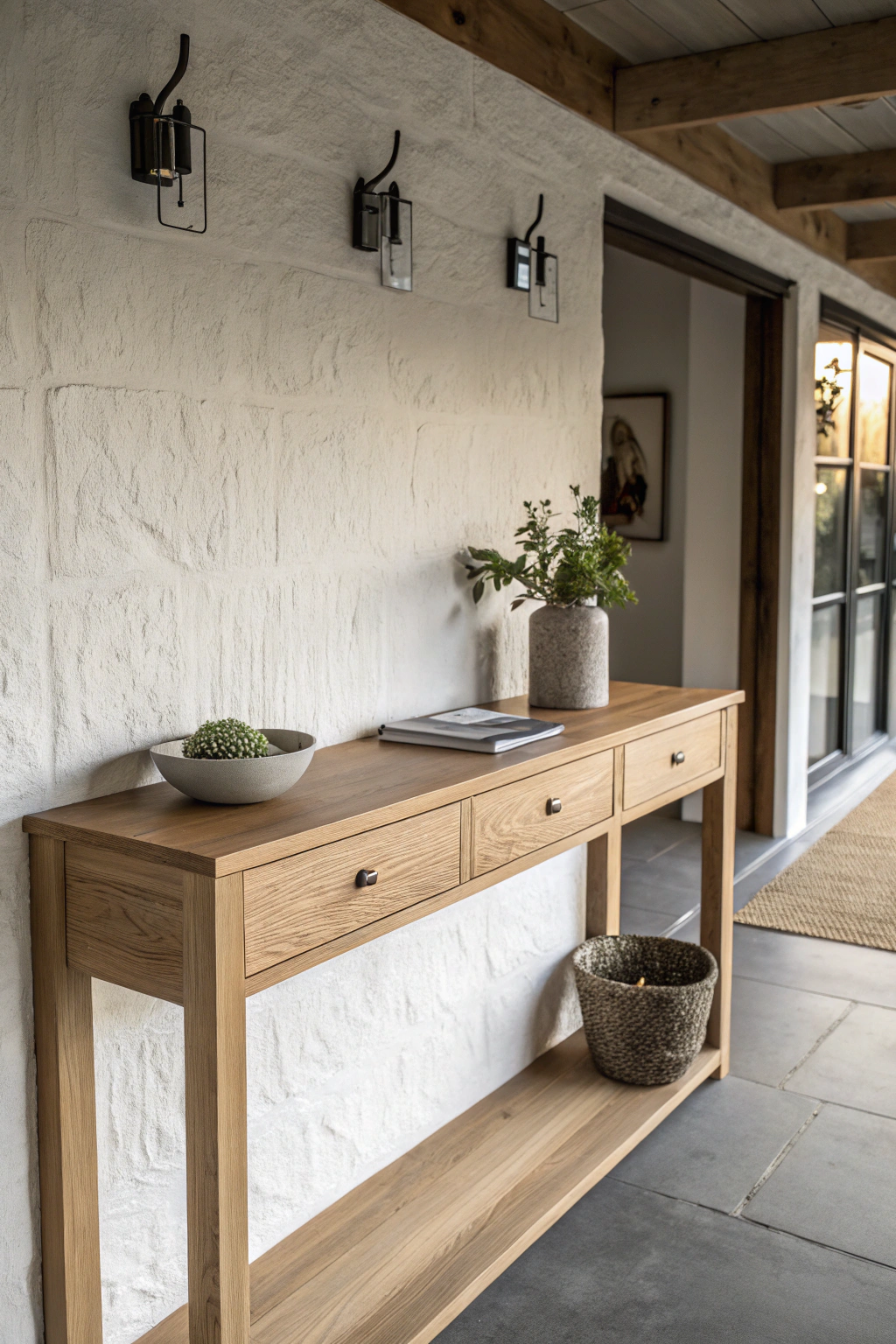 Small Space Solutions: Entryway Floating Tables