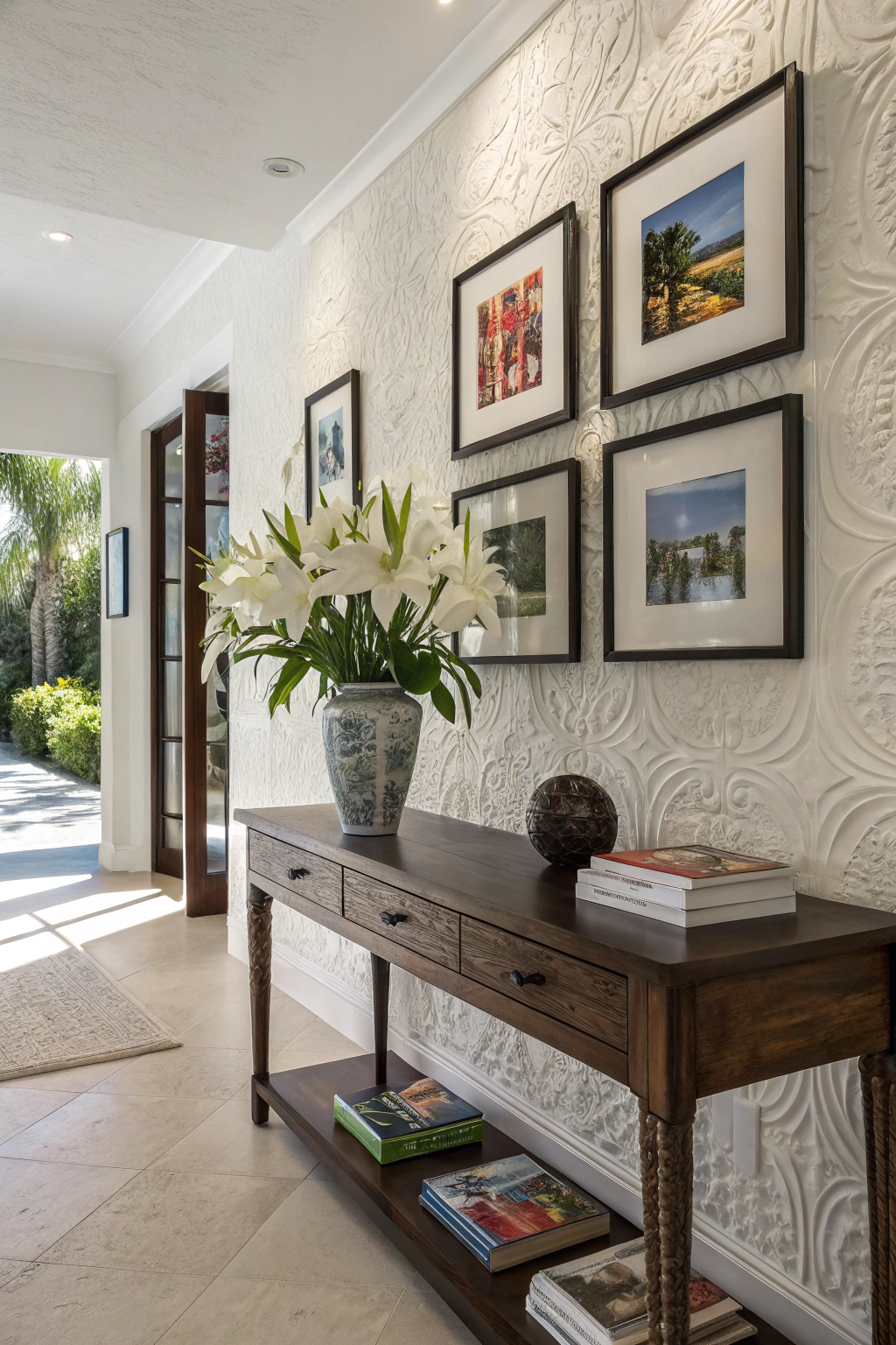 Picture Walls Over Console Tables: A Visual Delight