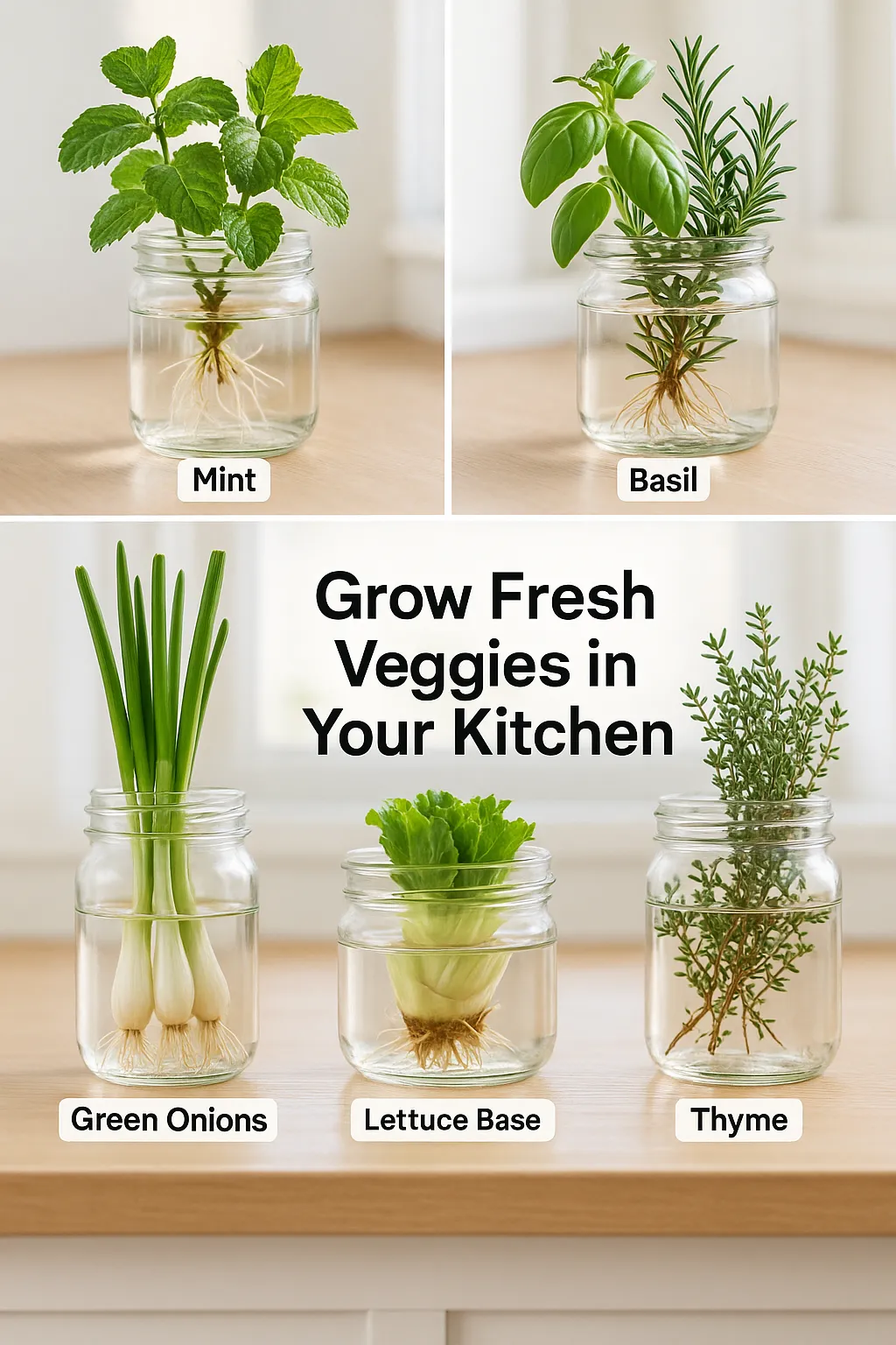 No Soil Needed: Best Edible Plants to Grow in Water on Your Windowsill