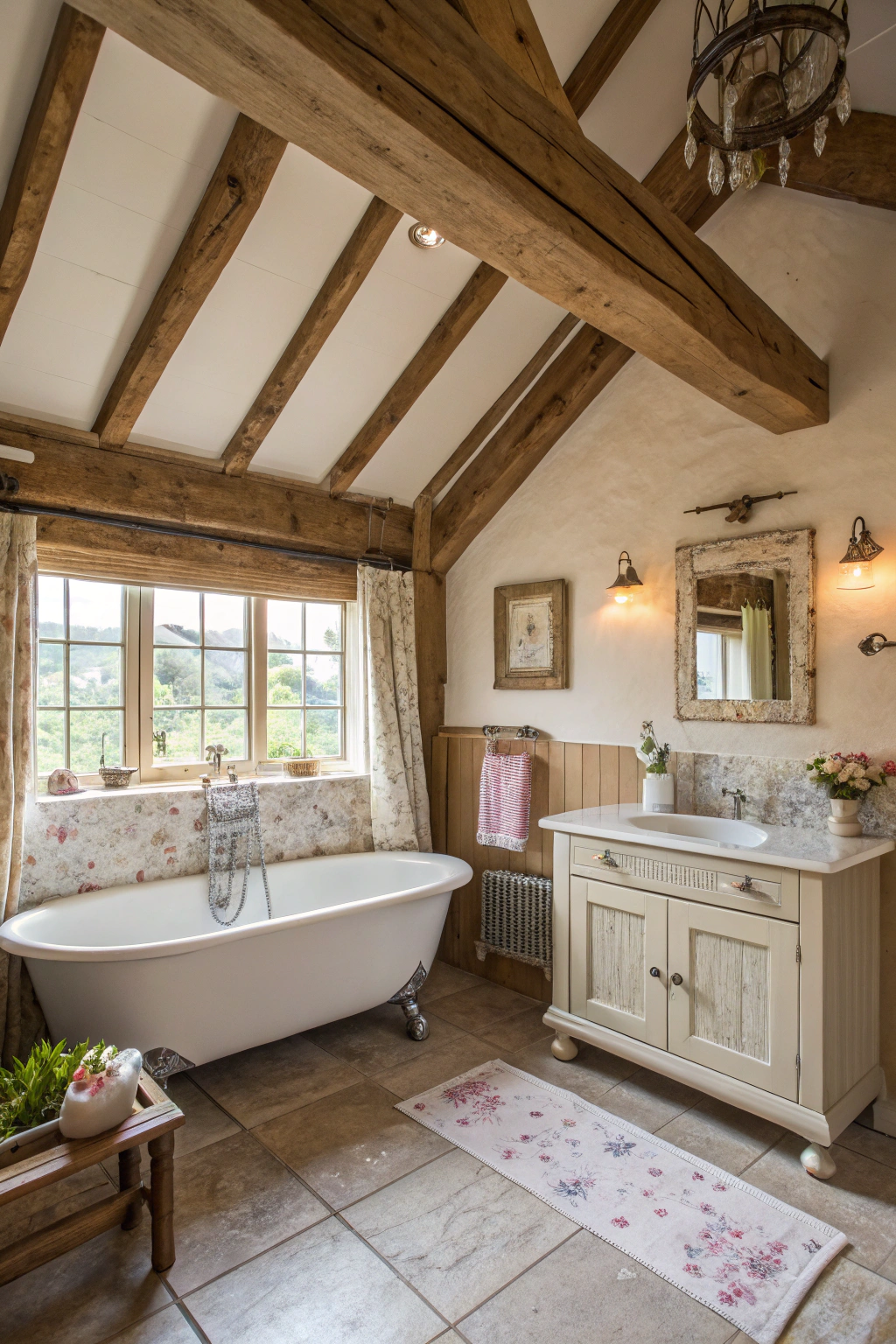 Cottage Life: A Rustic Bathroom Retreat