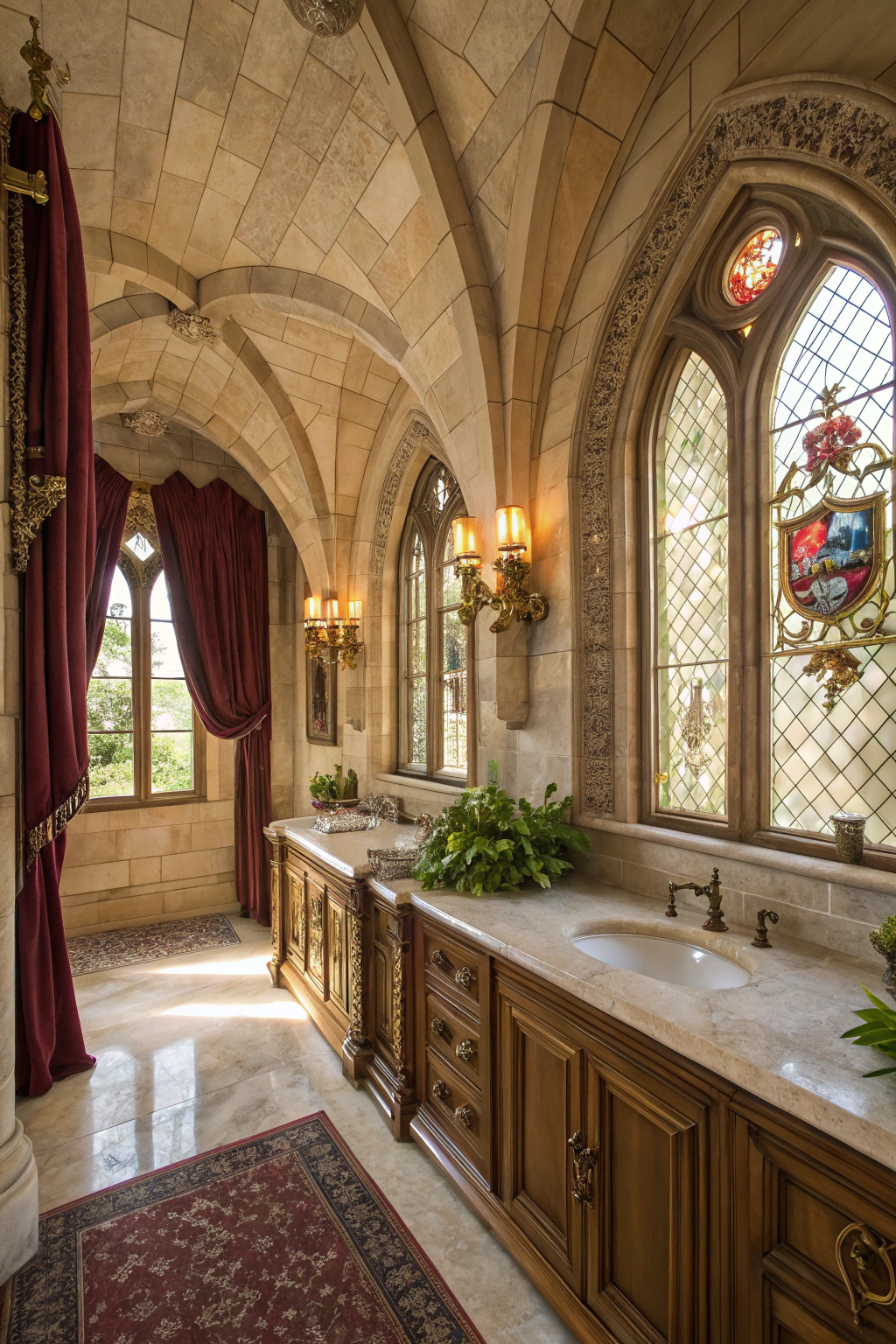 Castle Grandeur: A Bathroom Fit for Kings