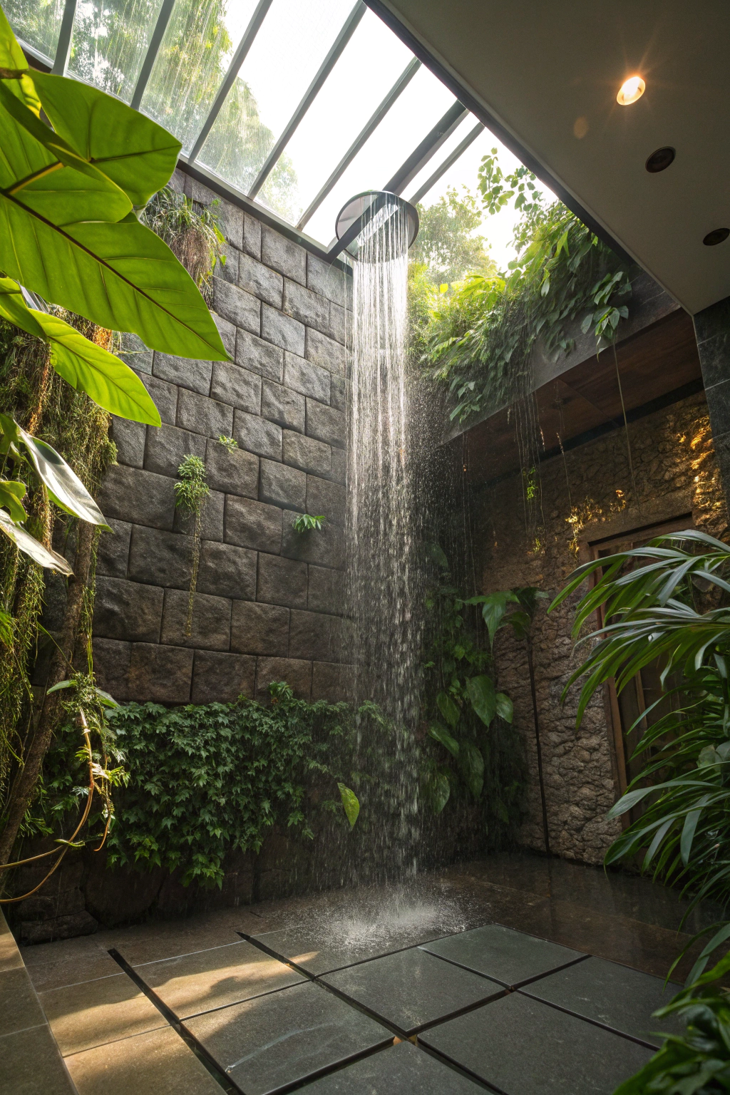Rainforest Showers: Natural Home Decor Ideas