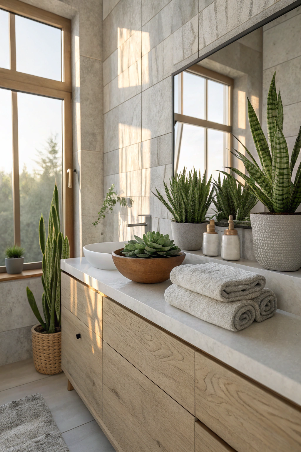 Create a Zen Atmosphere with Minimalist Greenery