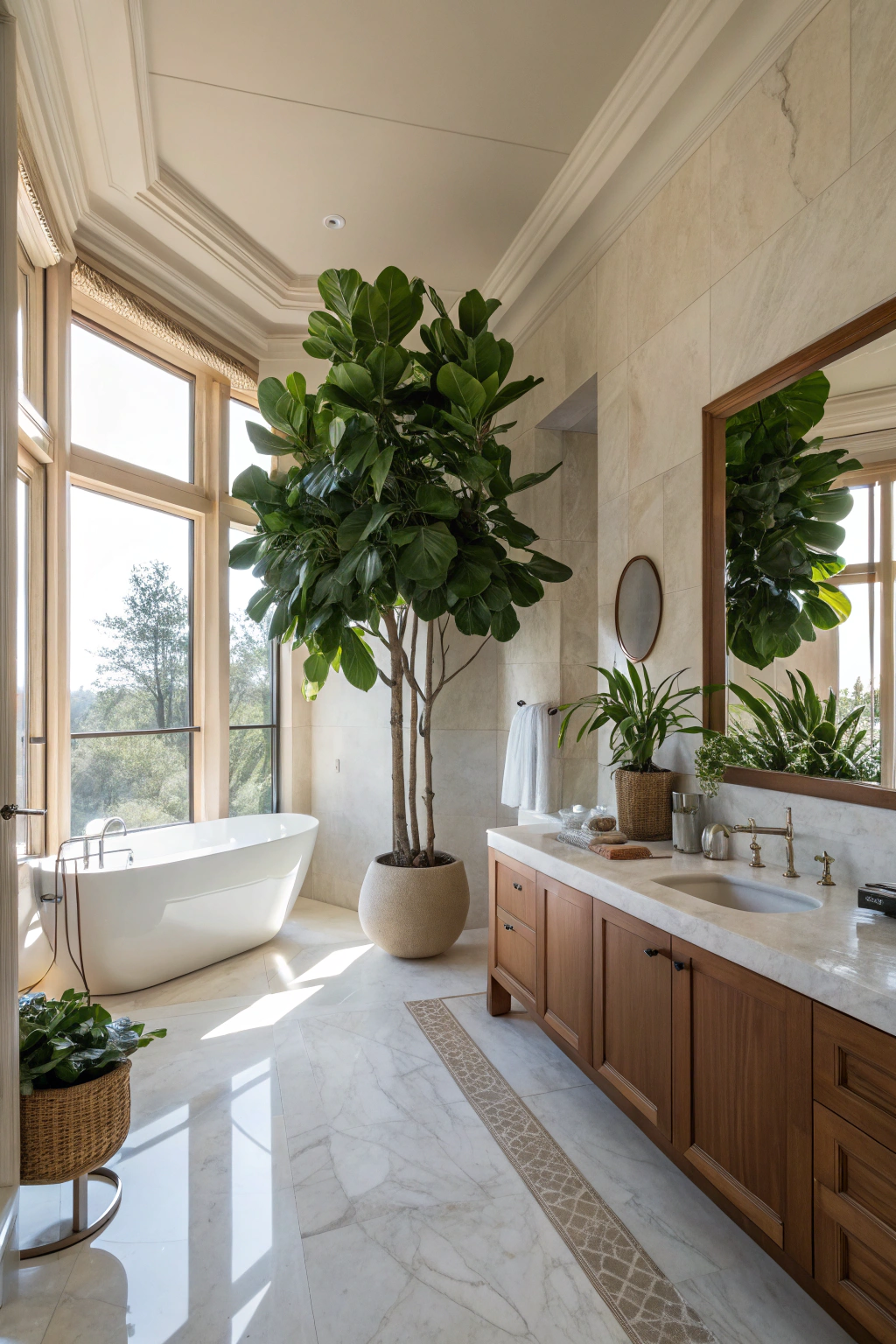 High Ceilings Enhanced by Tall Plant Varieties