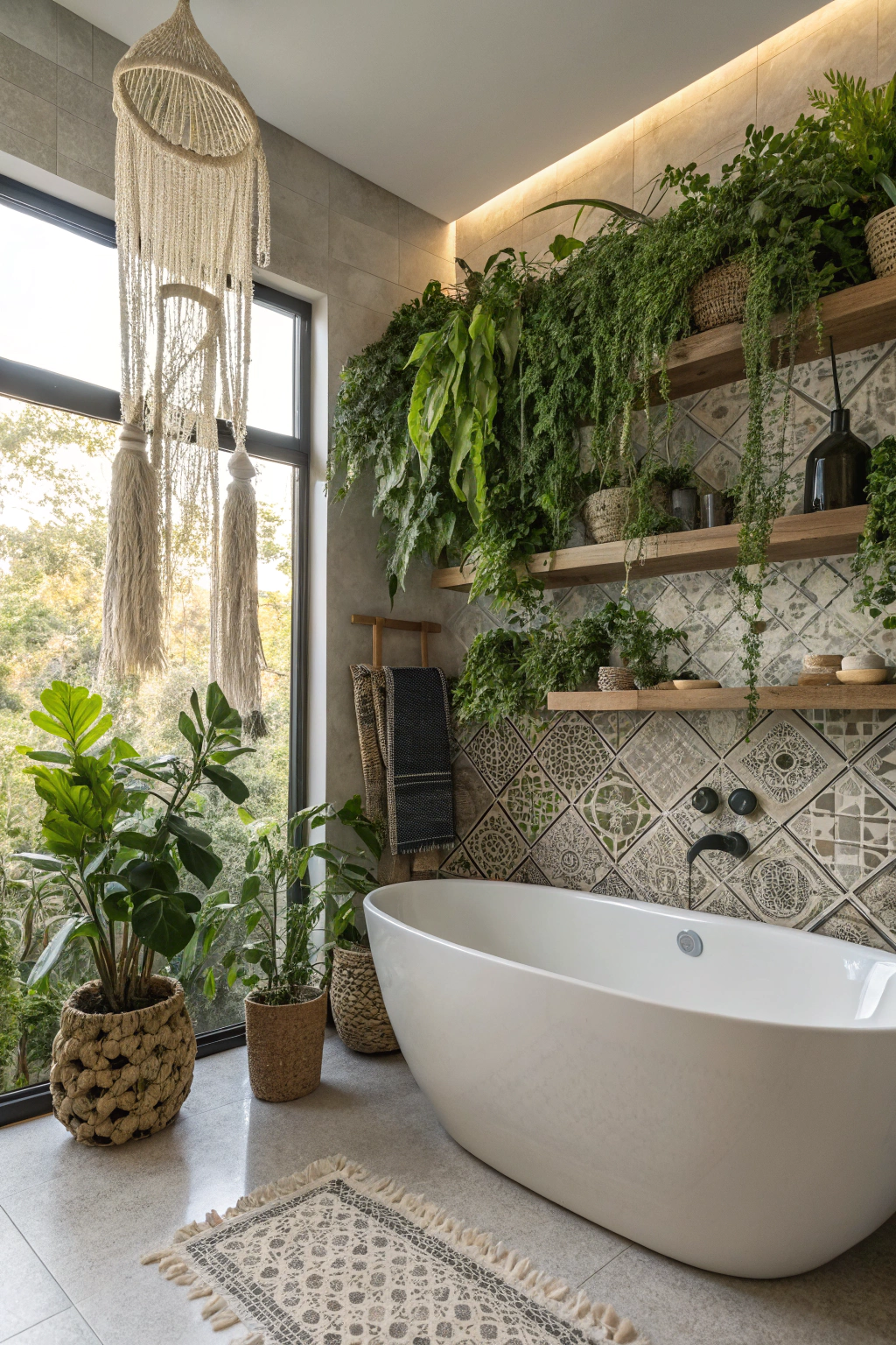 Achieving a Modern Bohemian Look with Plant Decor