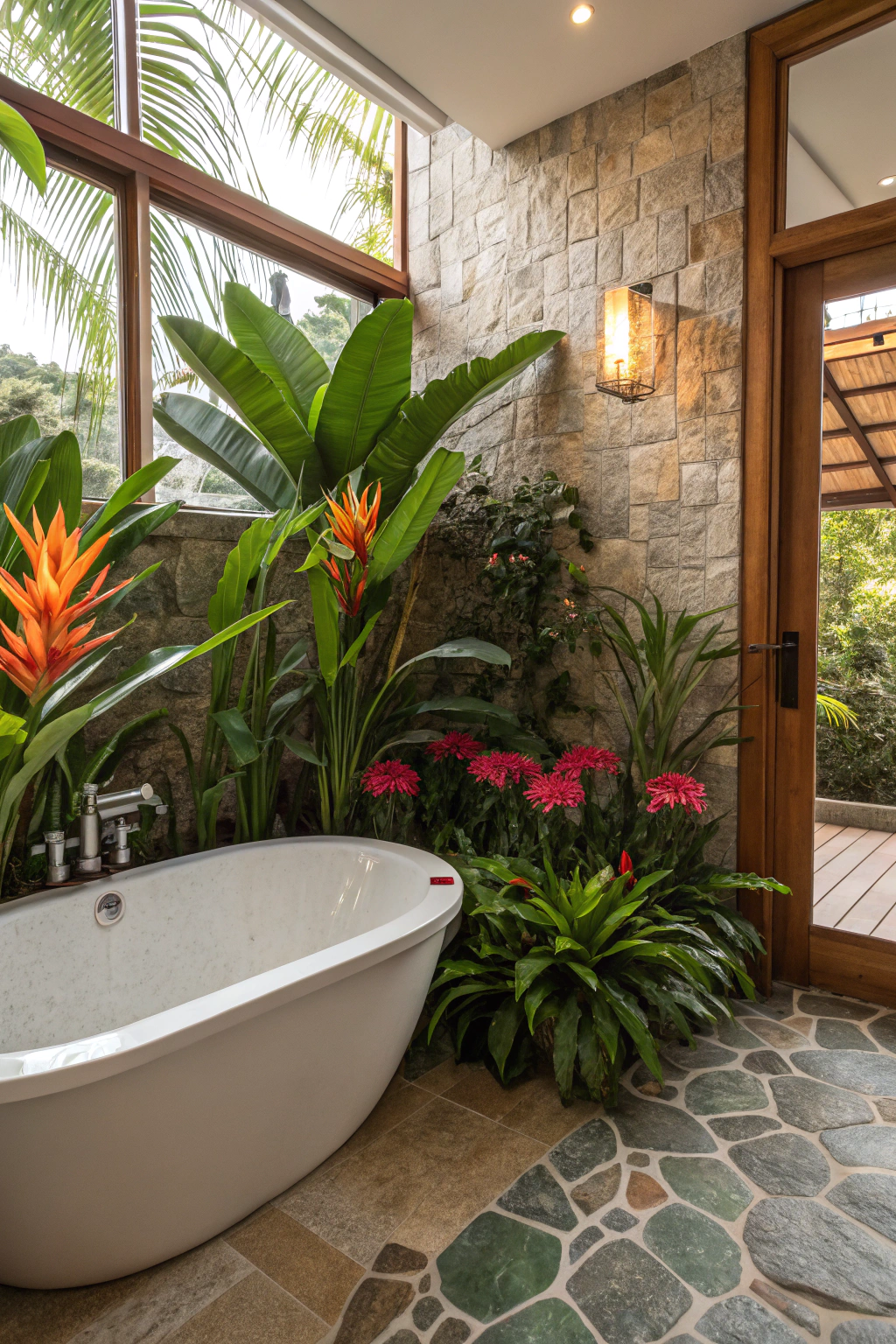 Tropical Themes with Vibrant Plant Selections