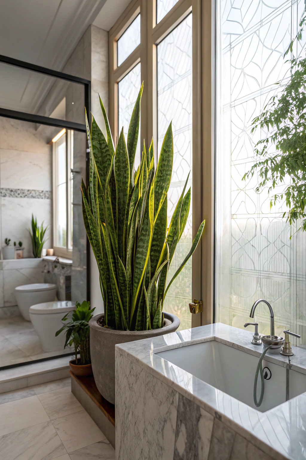 Stylish Snake Plants for Low-Light Areas