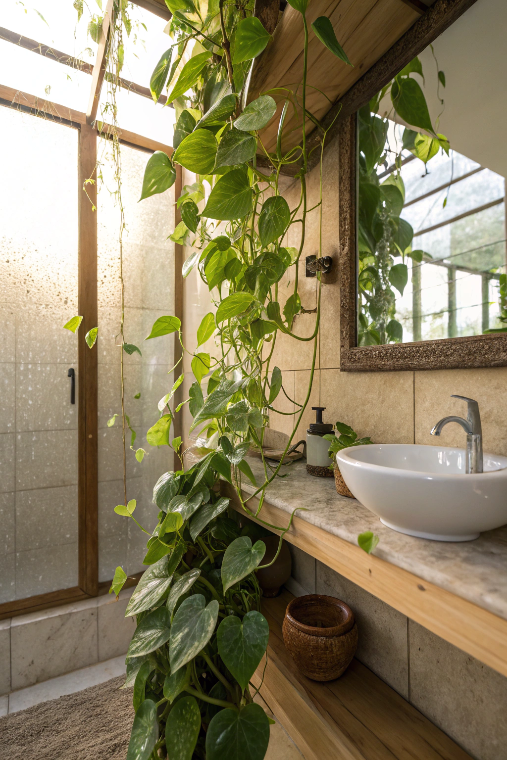 Peaceful Pothos: Trailing Beauty in Every Corner