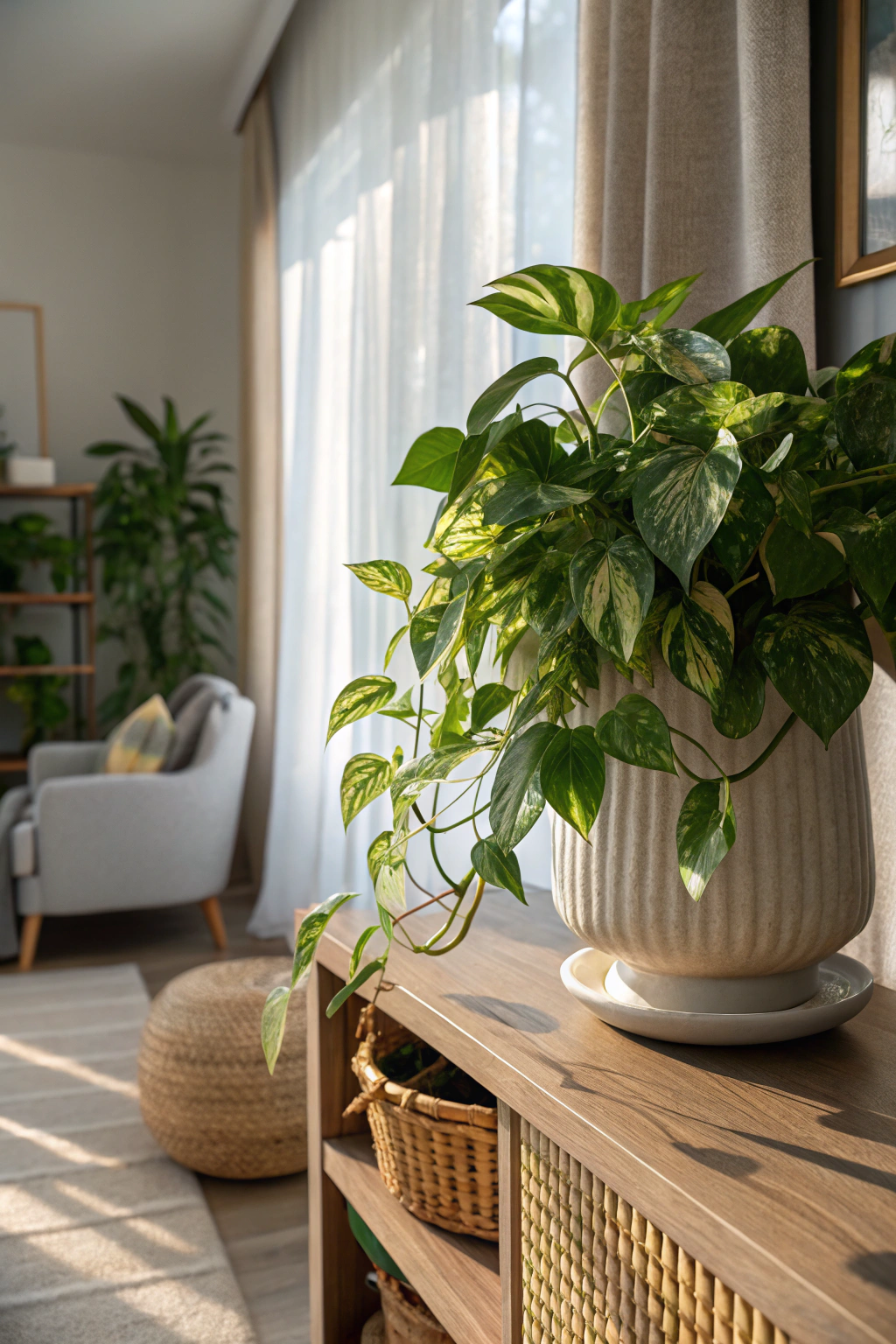 Golden Pothos: A Cascade of Clean Air