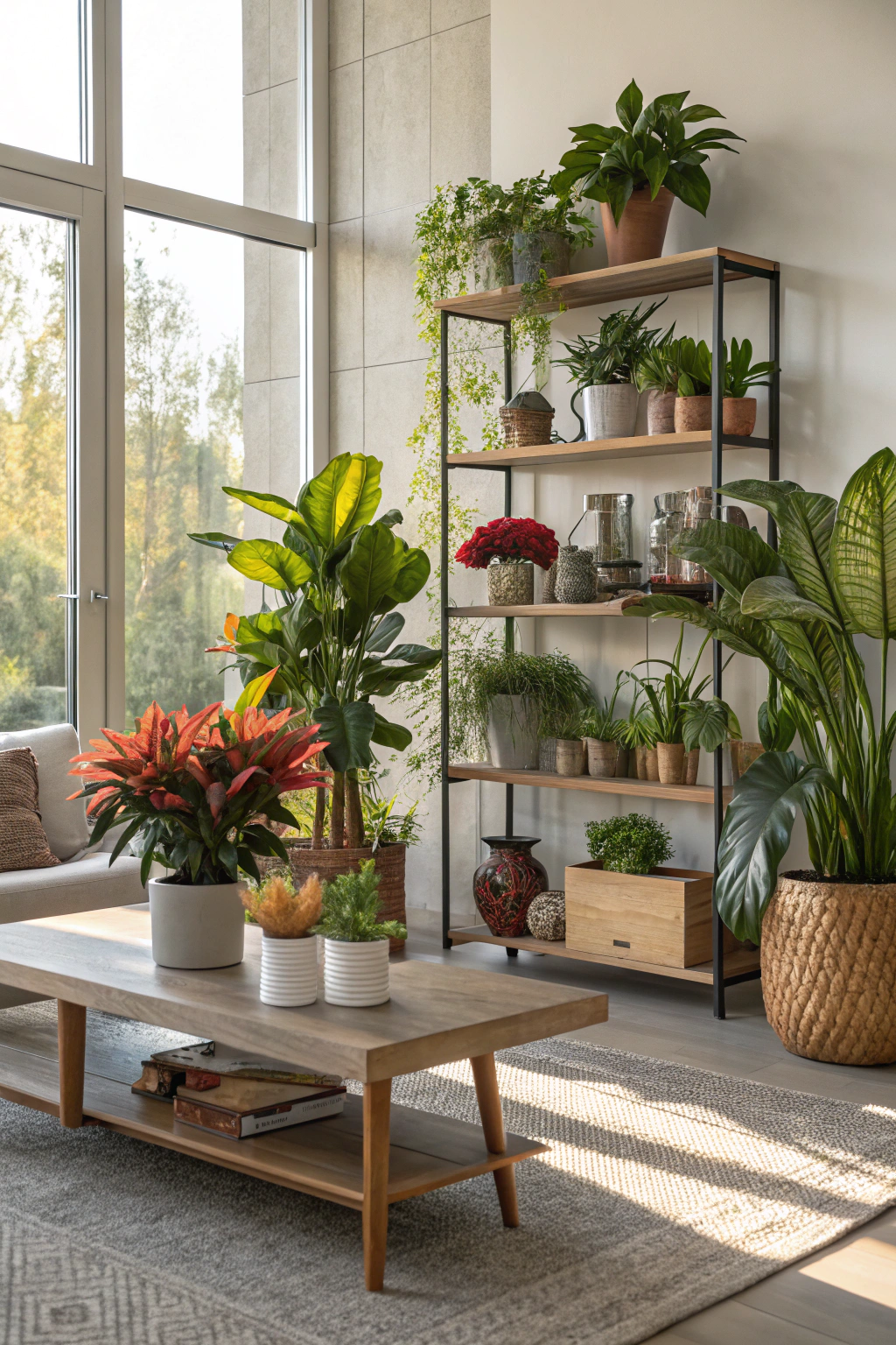 Artistic Potted Plant Arrangements