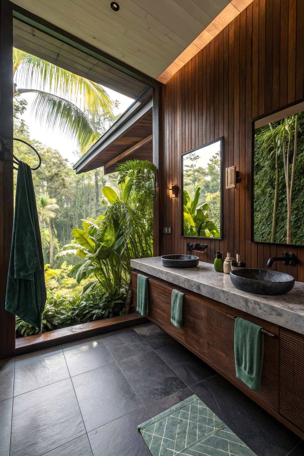 Moody Paradise: Dark Tropical Interior Accents