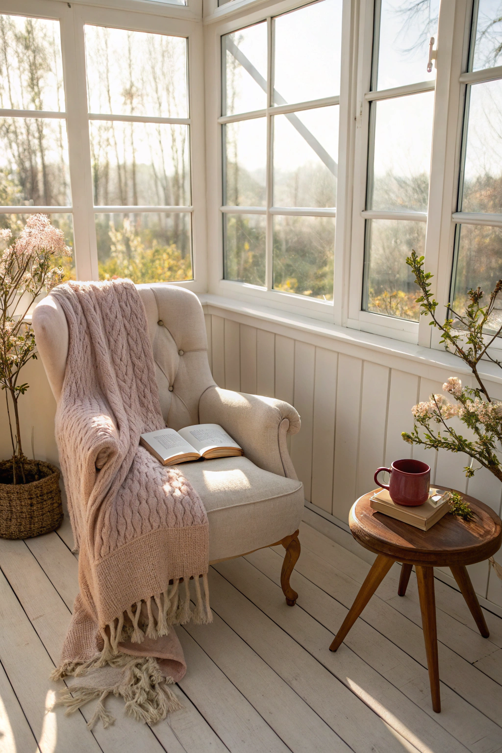 Sunlit Spaces: Reading Nooks in Sunrooms
