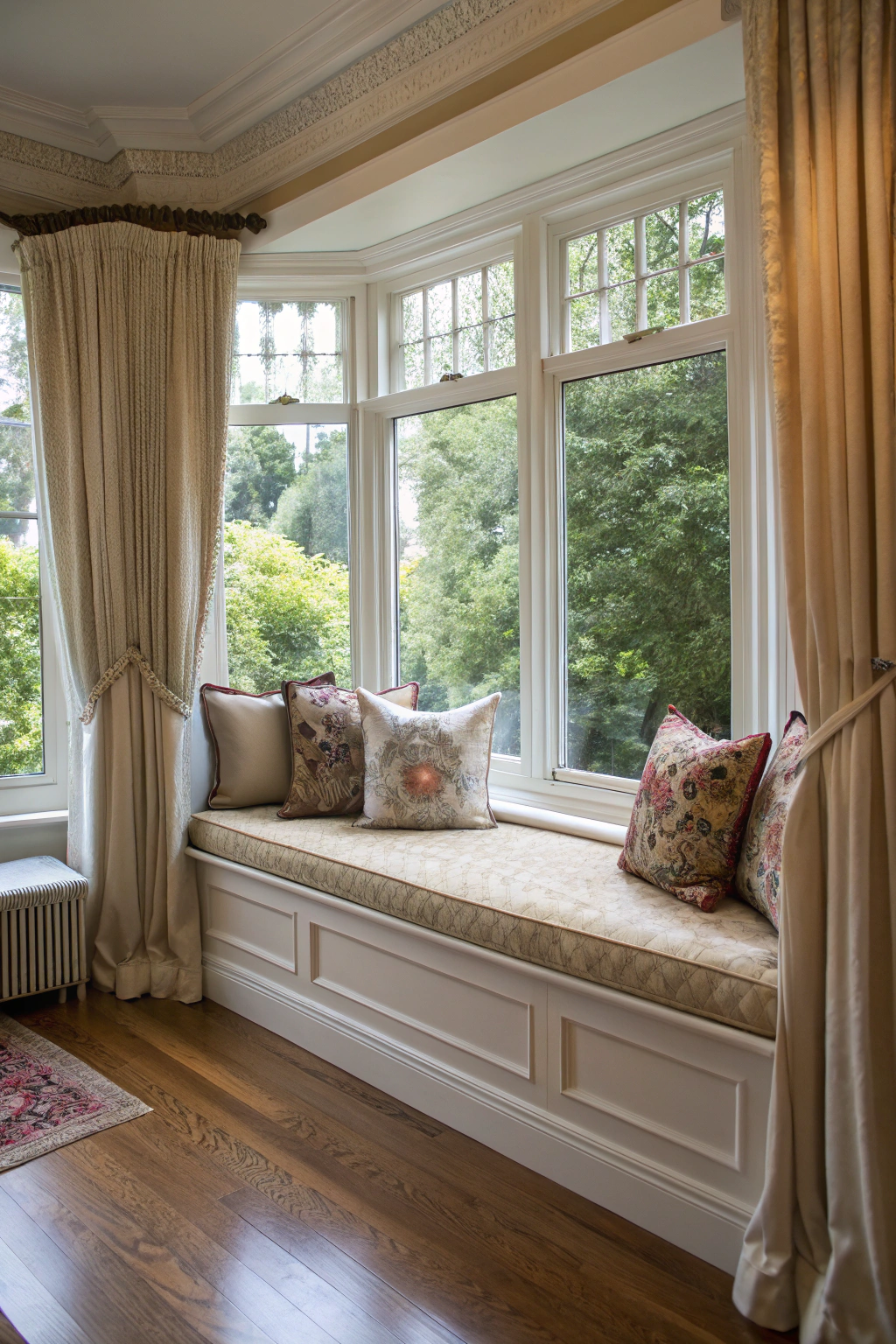 Charming Bay Window Seating Arrangements