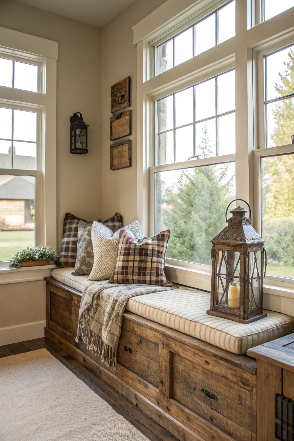Farmhouse Window Nooks with Rustic Charm