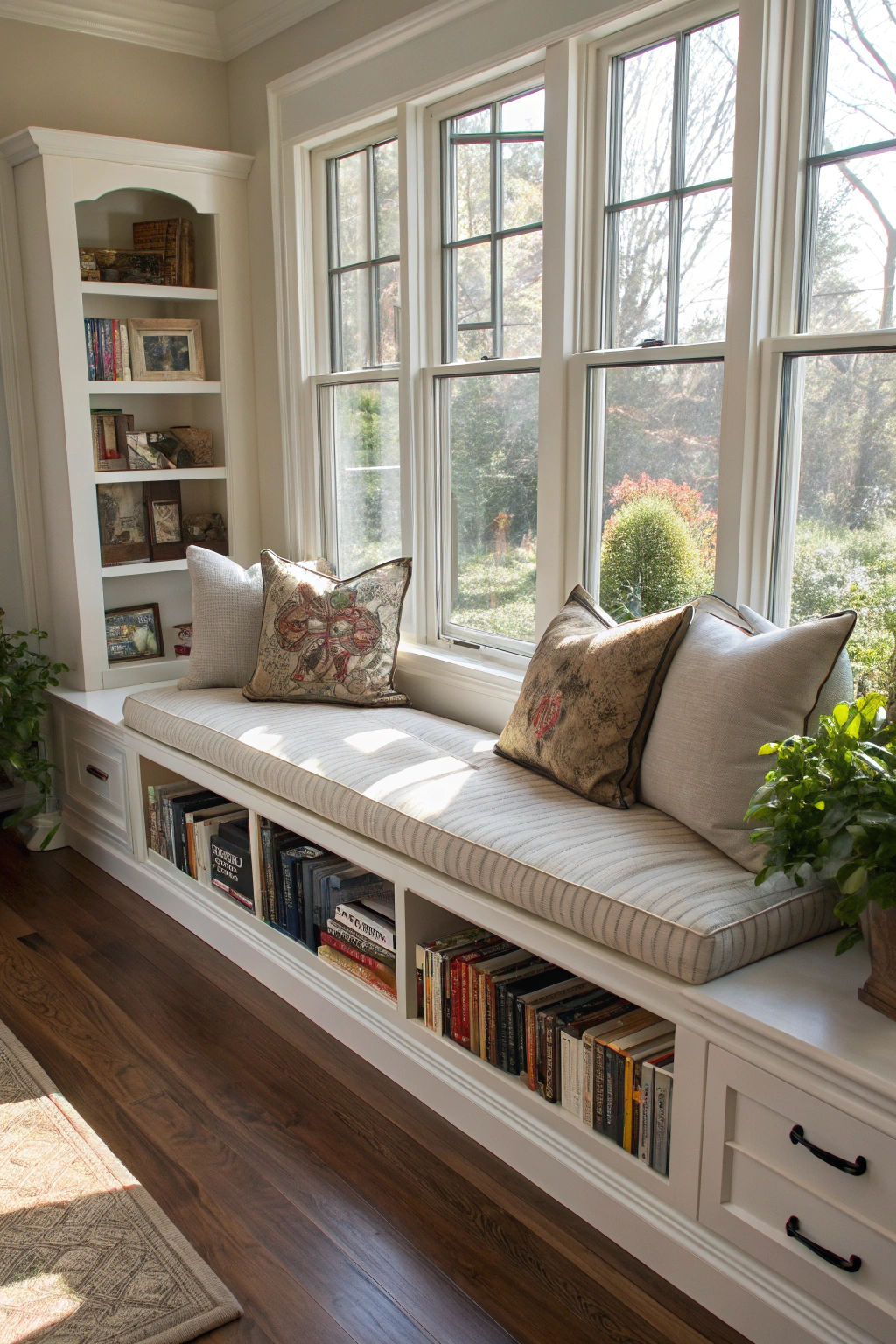 Elegant Window Seat Designs with Hidden Storage