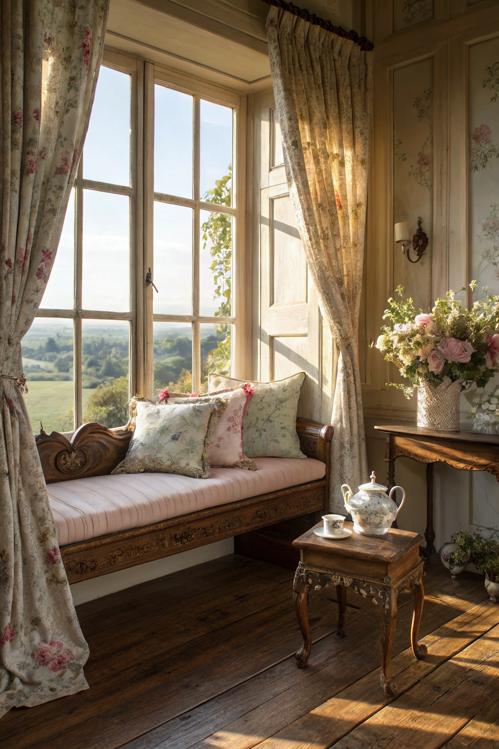 European Farmhouse Inspirations for Window Nooks