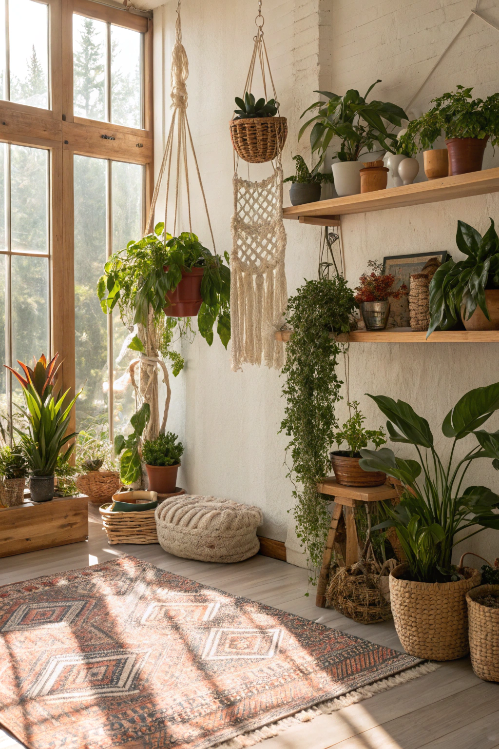 Harnessing the Boho Spirit with Indoor Greenery