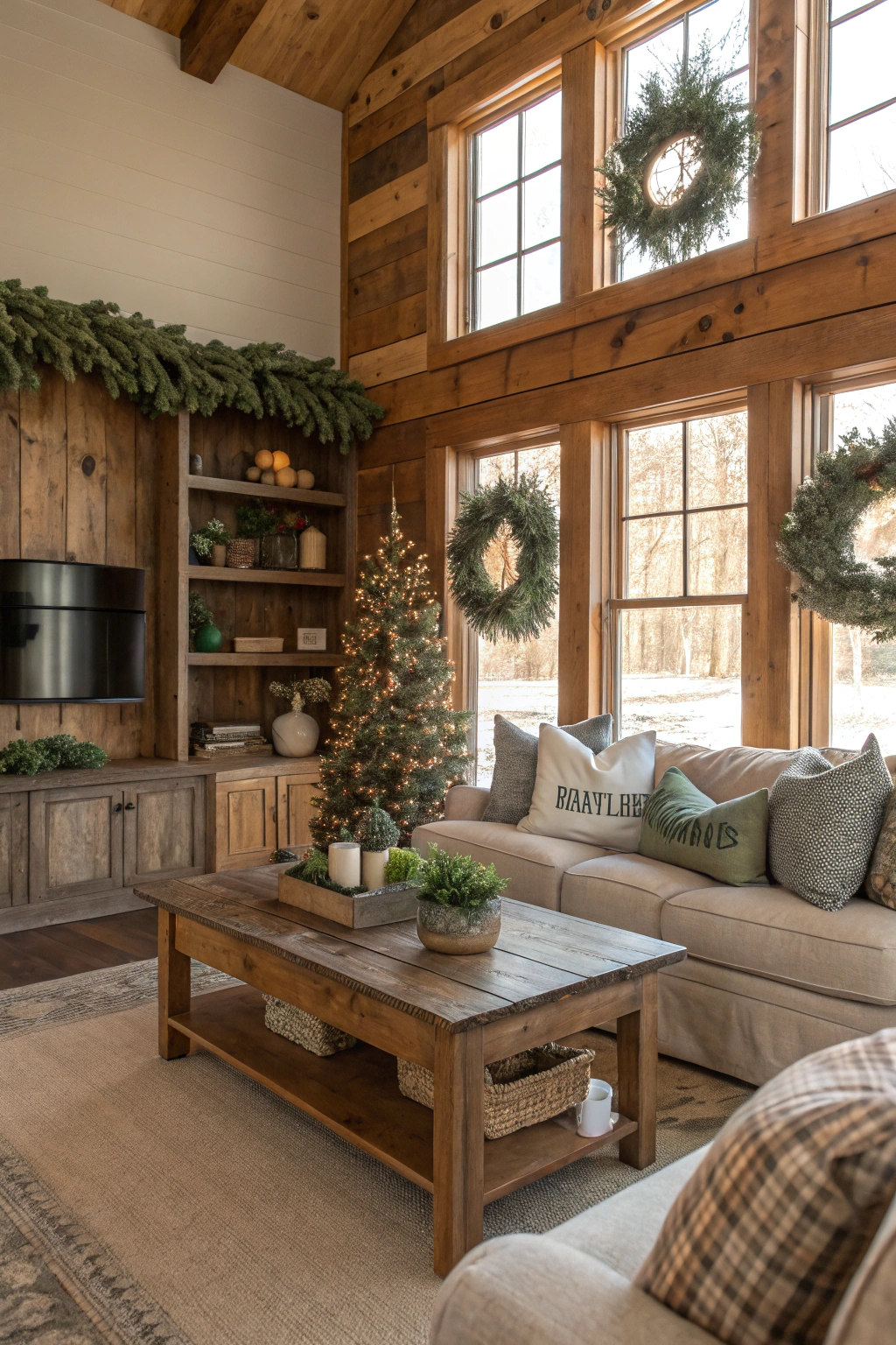 Rustic Charm with Artificial Eucalyptus Accents