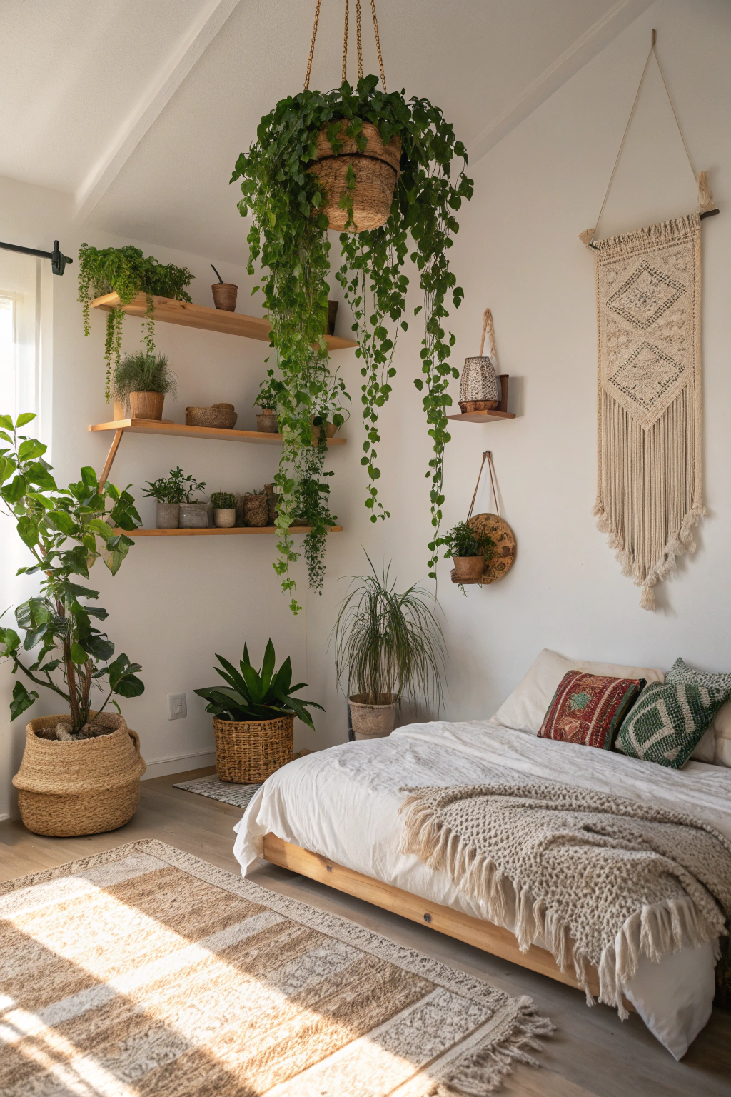 Transformative Boho Bedroom Plants