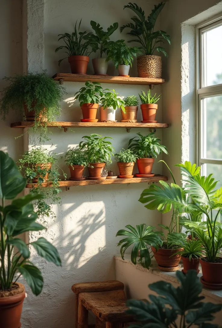Wooden Wall Shelves for a Natural Vibe