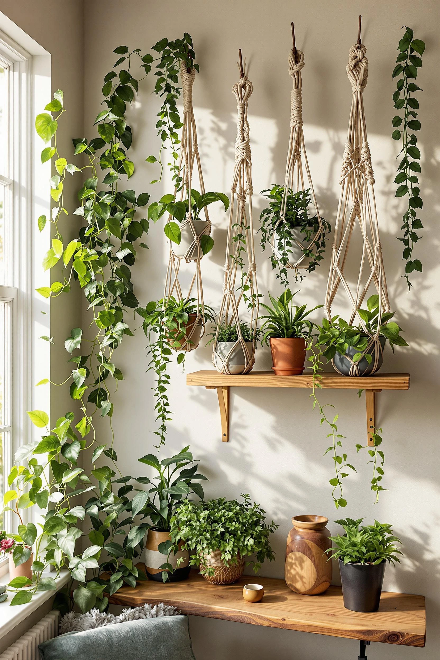 Hanging Plant Arrangements for a Boho Vibe