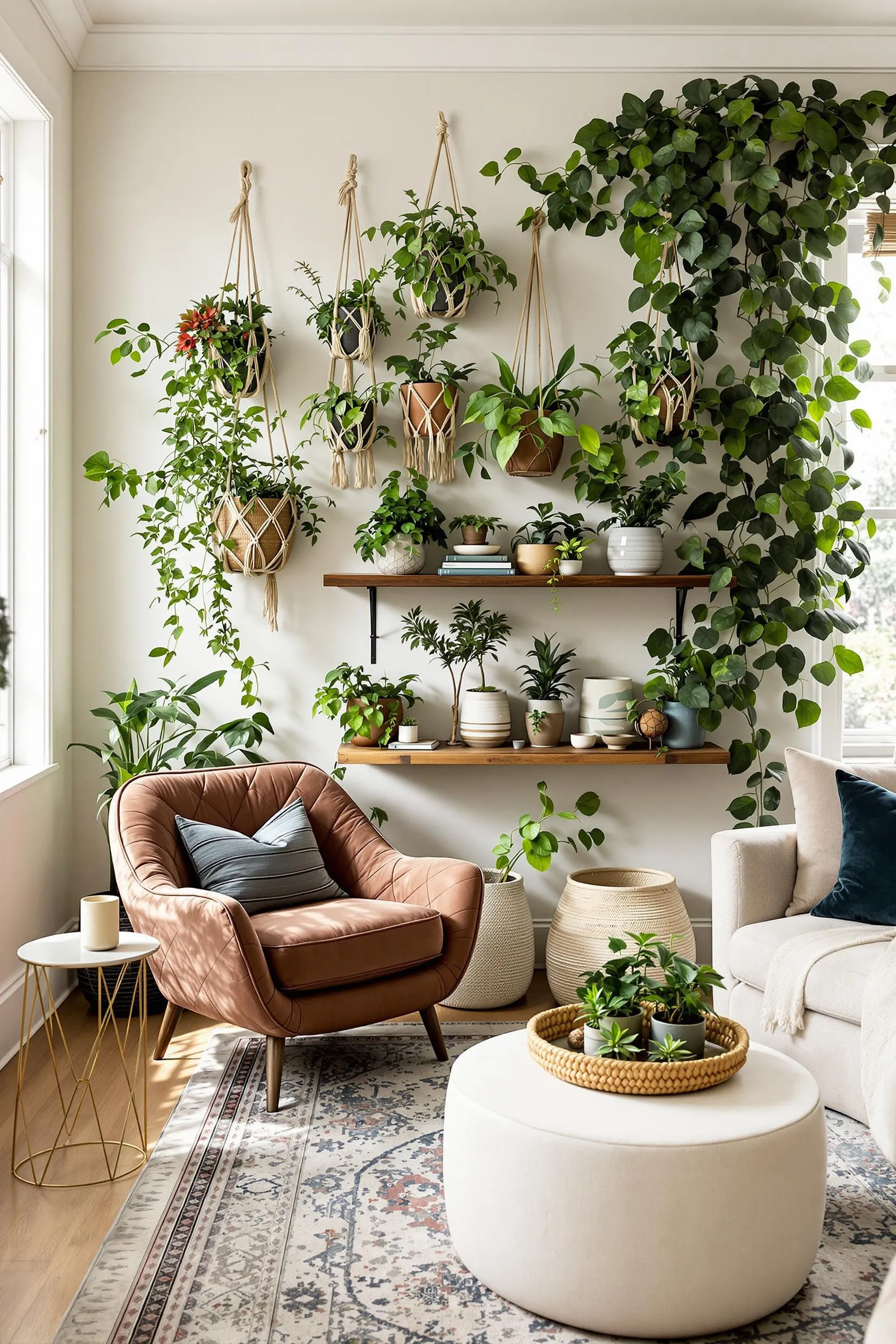 Boho Vibes with Indoor Plant Décor