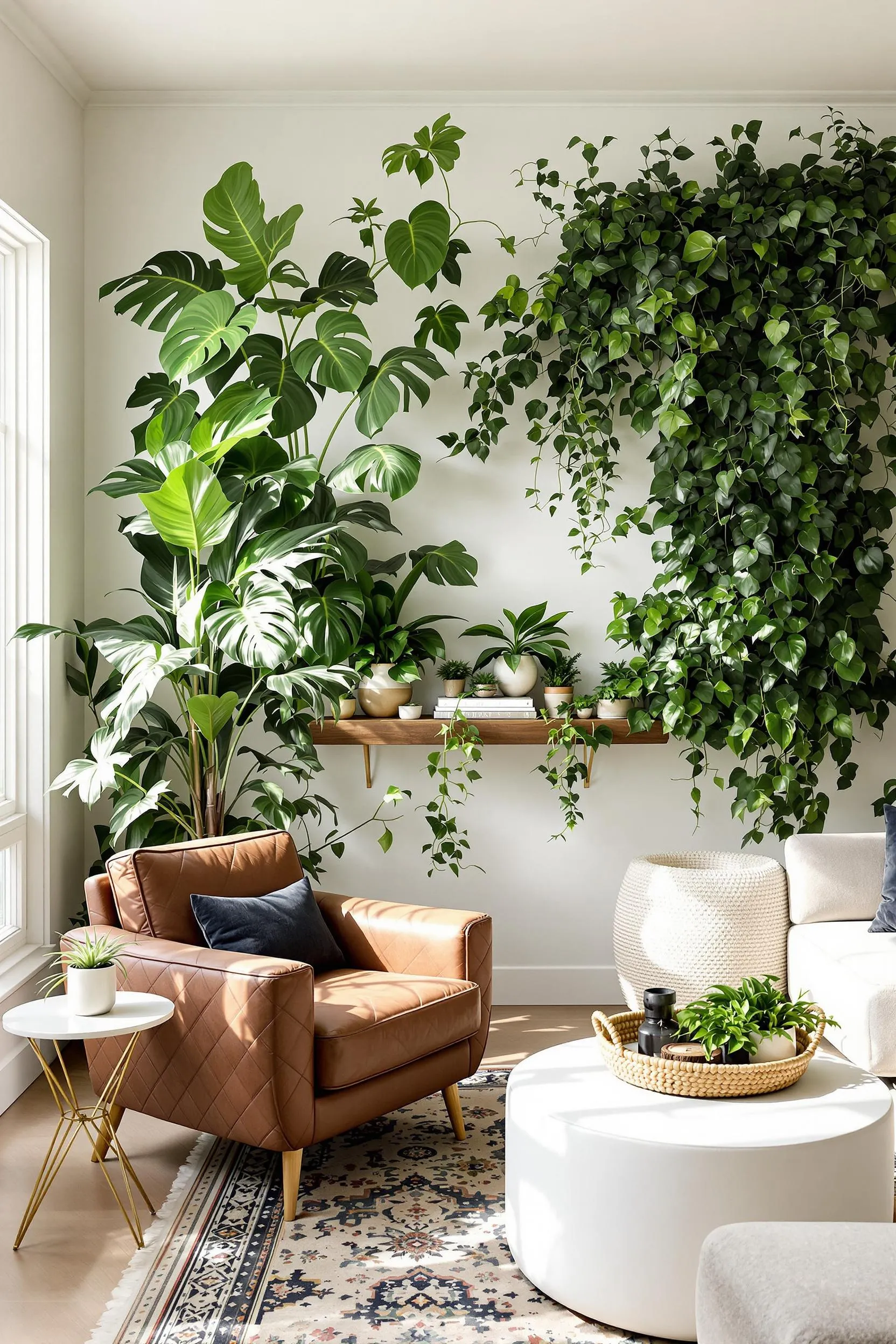 Feature Walls with Lush Greenery