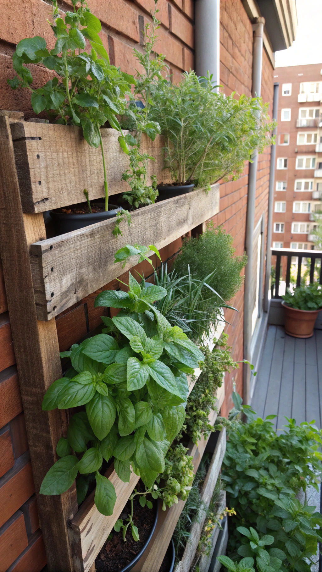 Crafting a Living Herb Wall for Urban Spaces