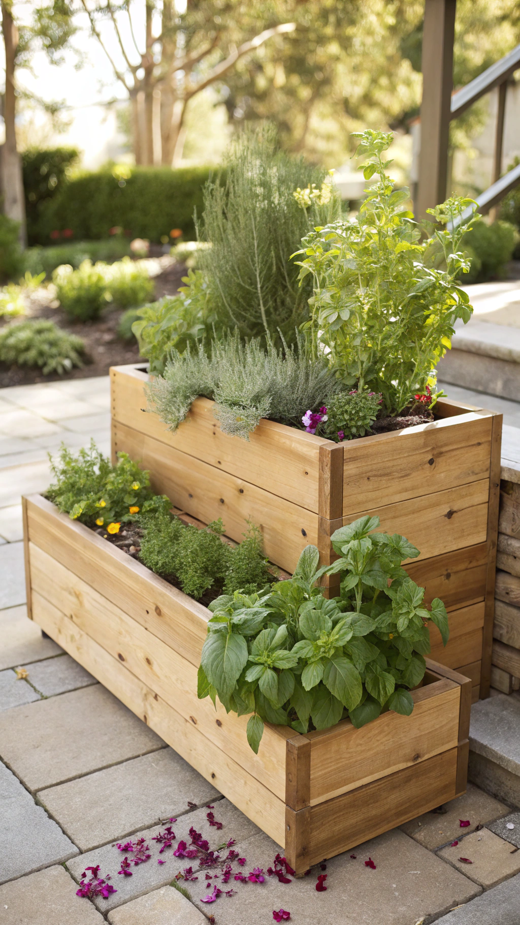 Craft a Cedar Tiered Planter for Lush Greenery