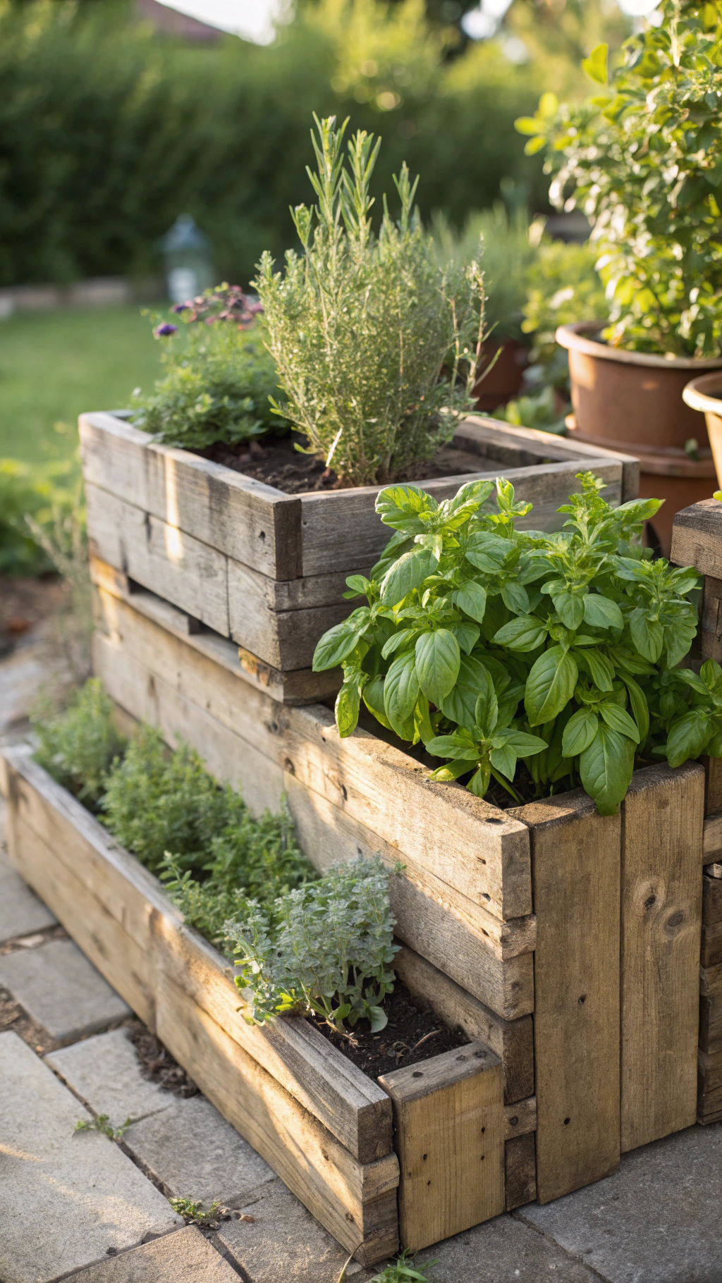 DIY Herb Gardens with Reclaimed Wood