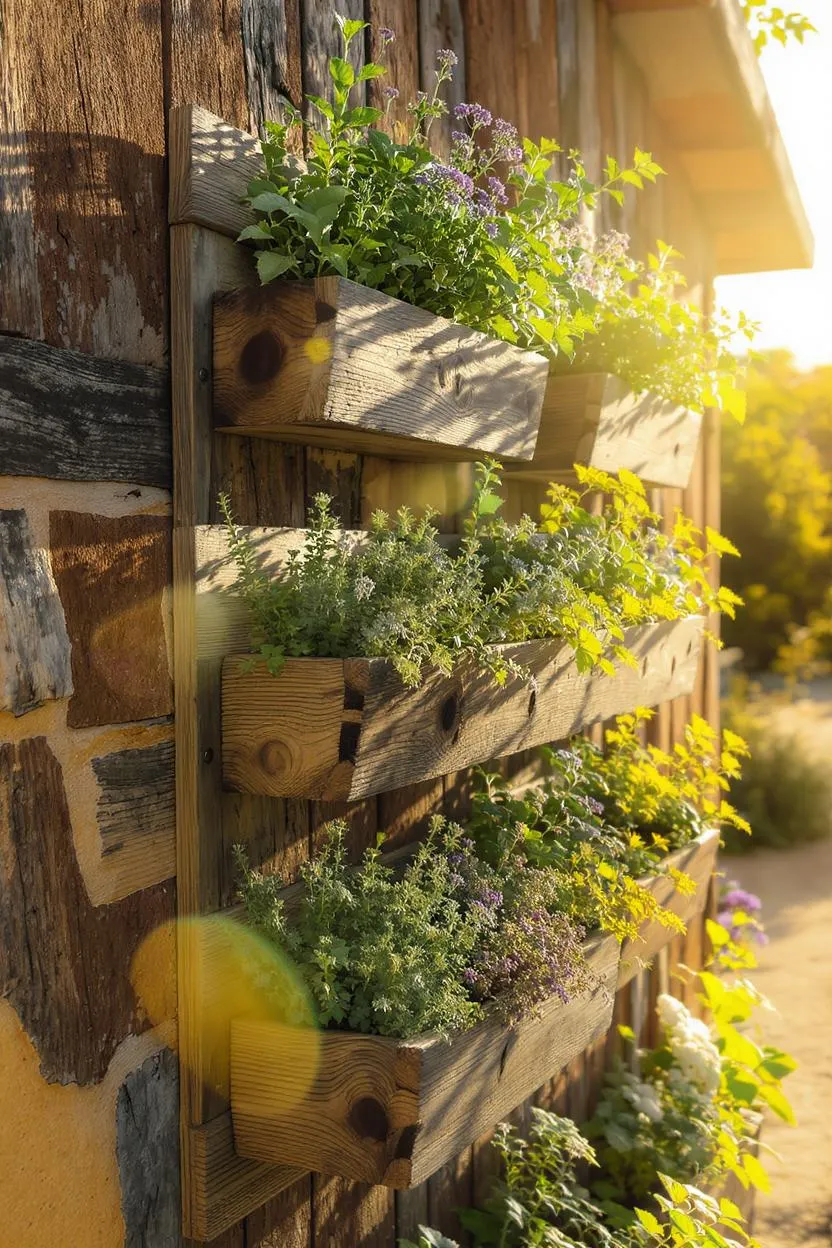 Rustic Herb Planter Box Creations