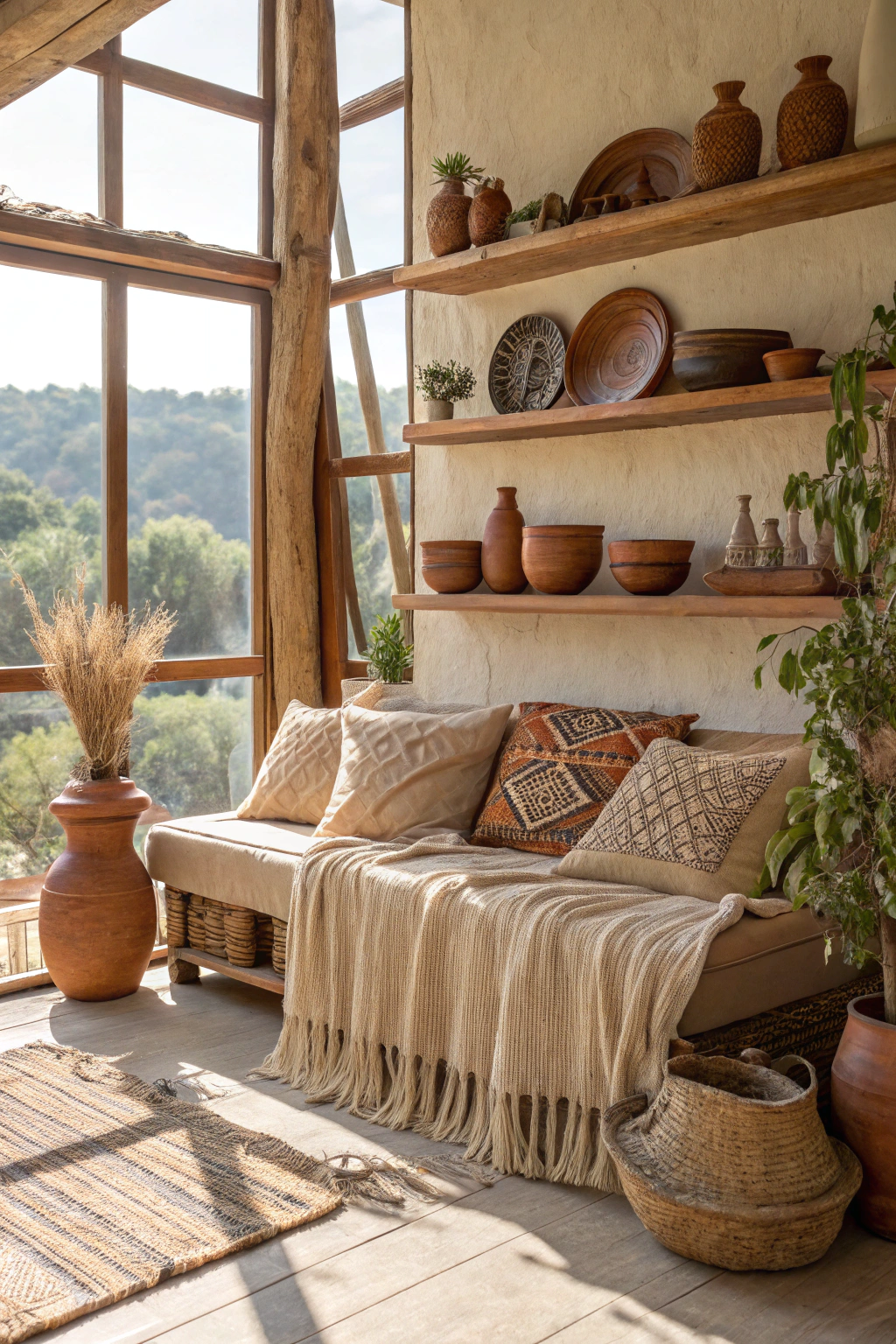 Living Room Decor with a Terracotta Twist