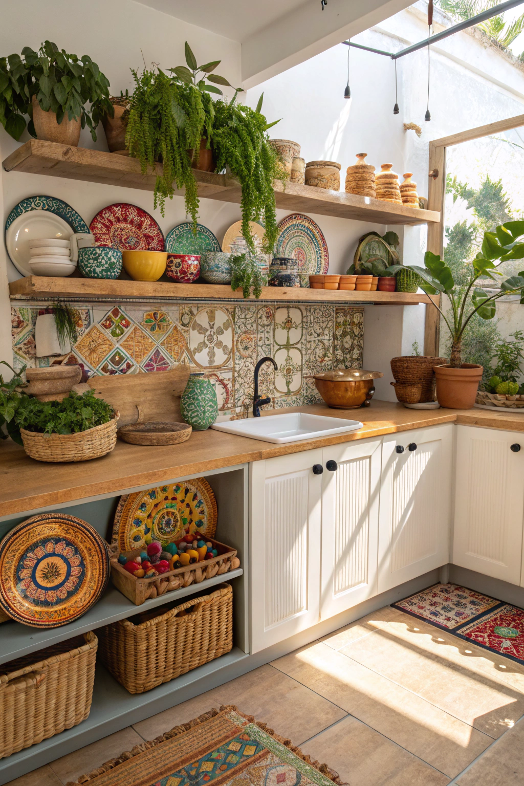 Colorful Kitchens with a Boho Twist