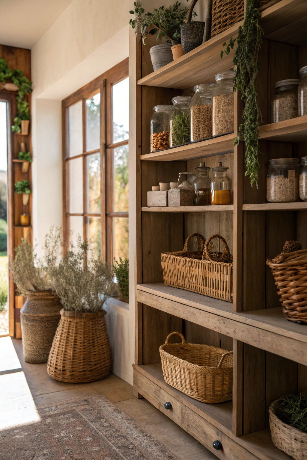 Pantry Designs with a Bohemian Touch