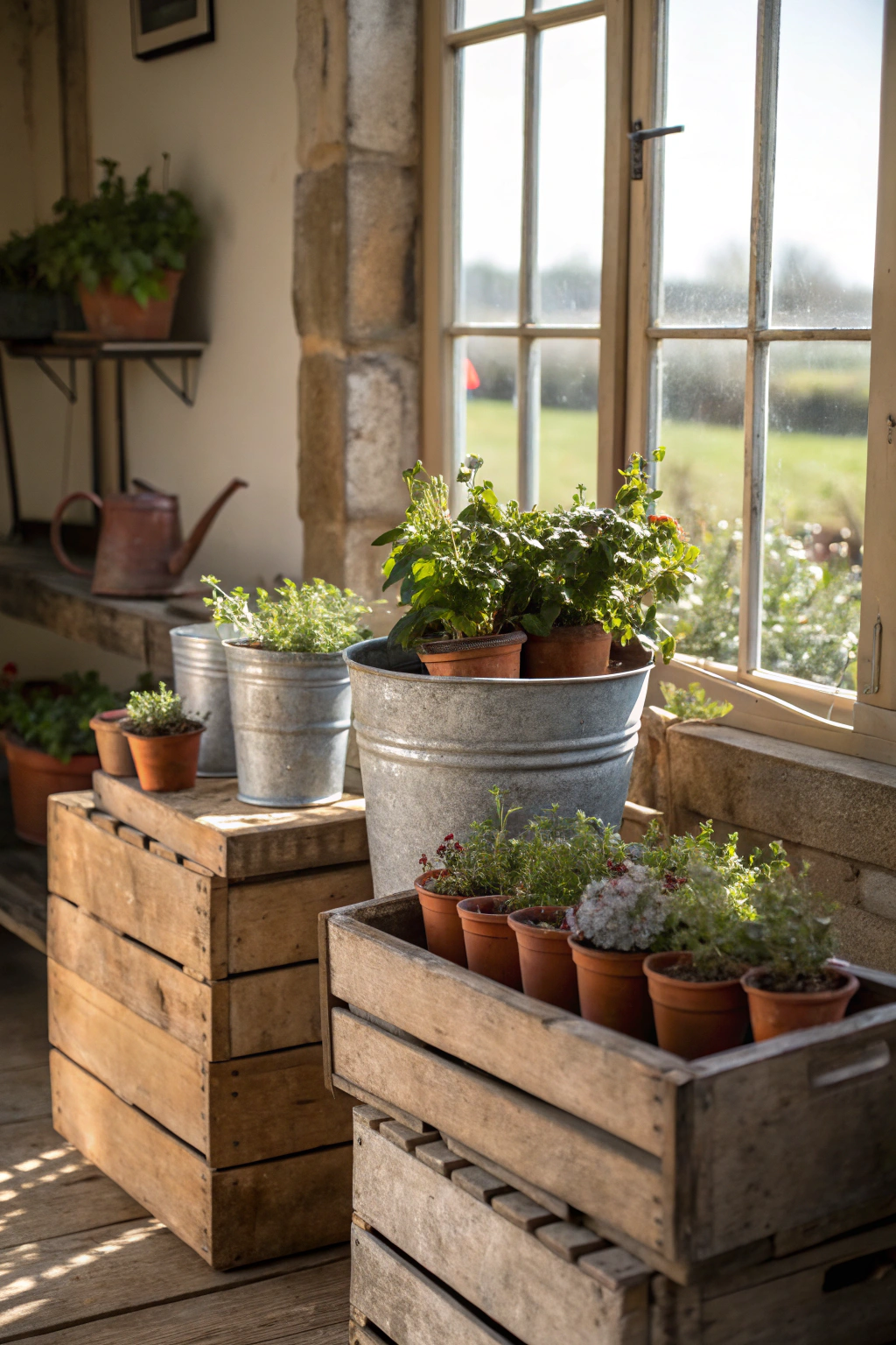 Rustic Planter Displays