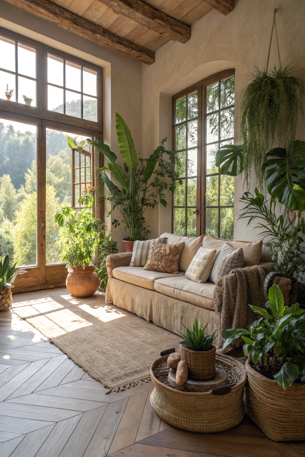 Nature Tones in the Living Room