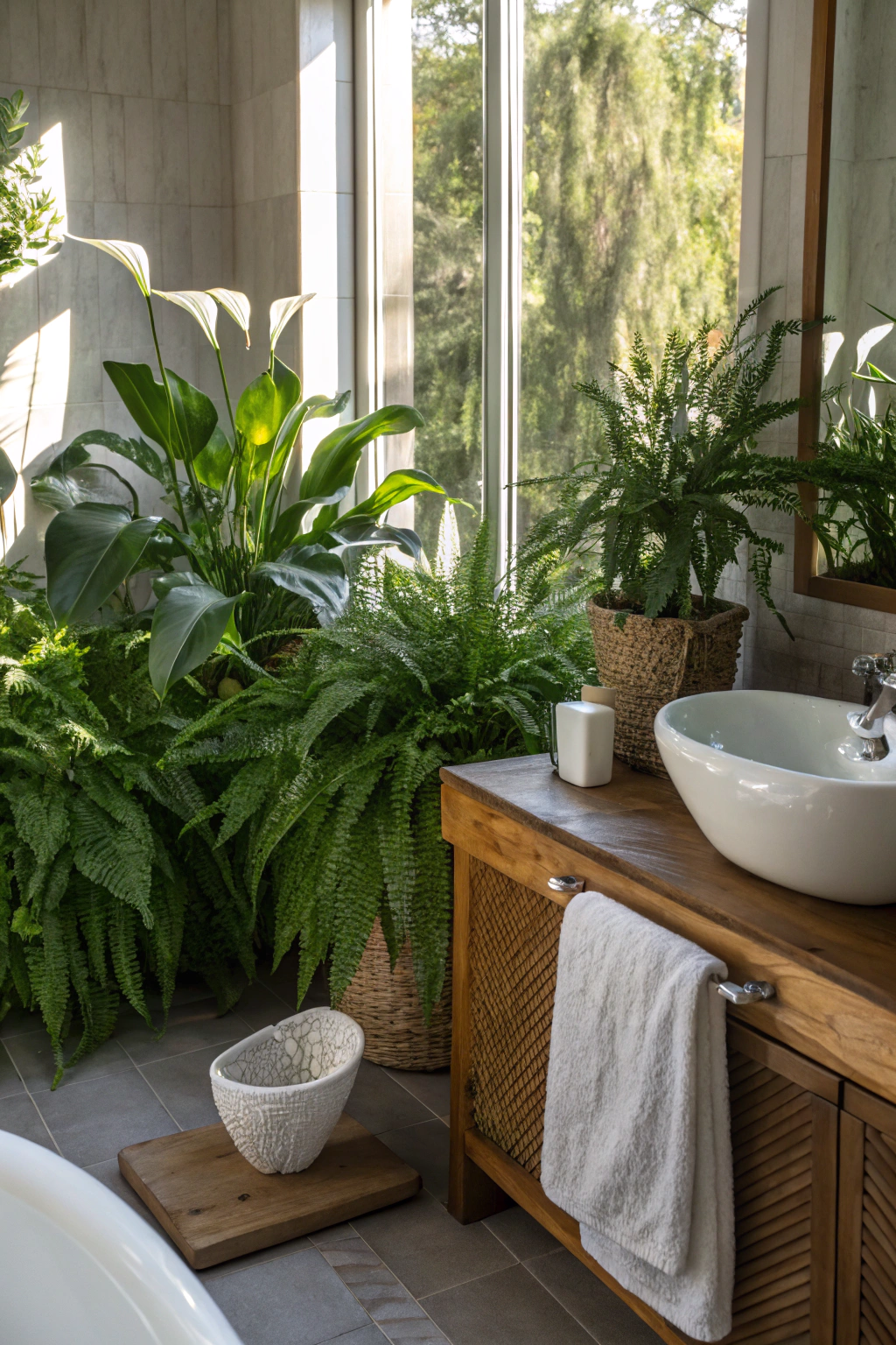 Nature's Touch in the Bathroom