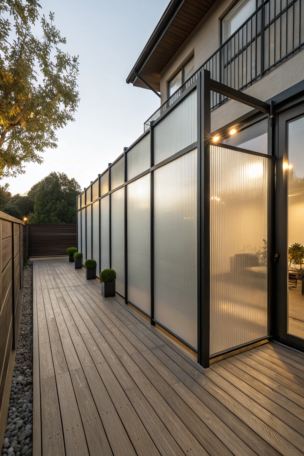 Modern Privacy Walls with a Contemporary Flair