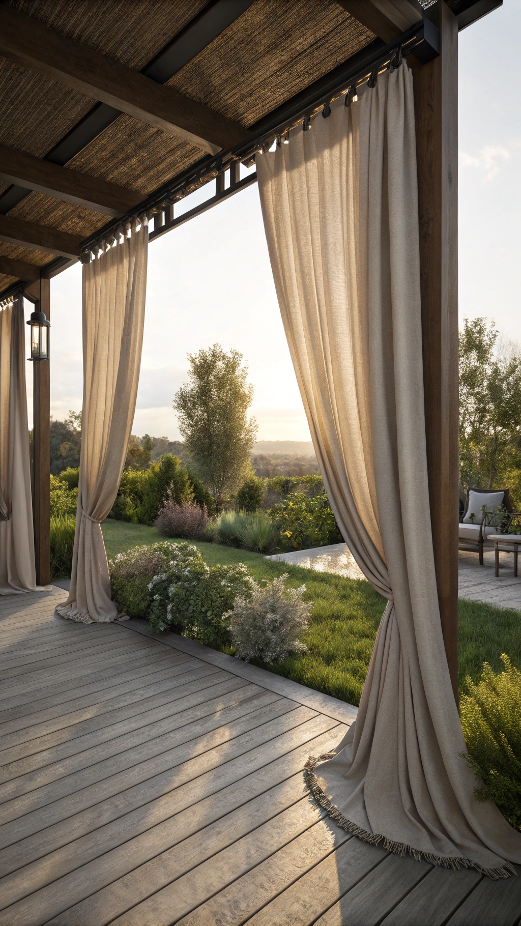 Creative Use of Outdoor Curtains for Seclusion