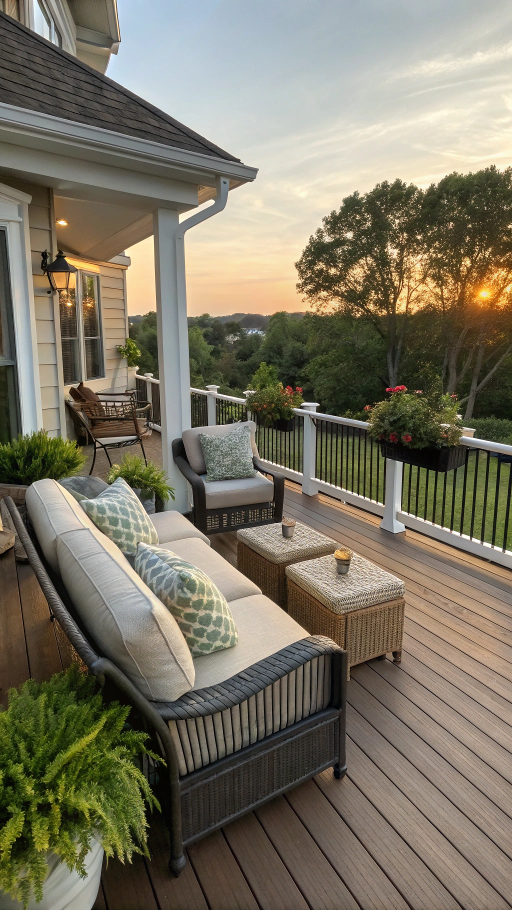 Furnishing Second Story Decks with Panache