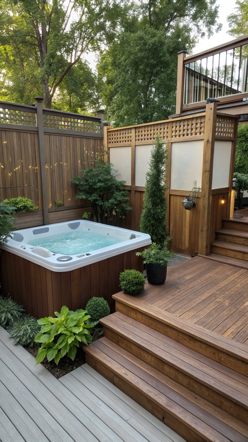 Privacy Fences for Hot Tub Oases